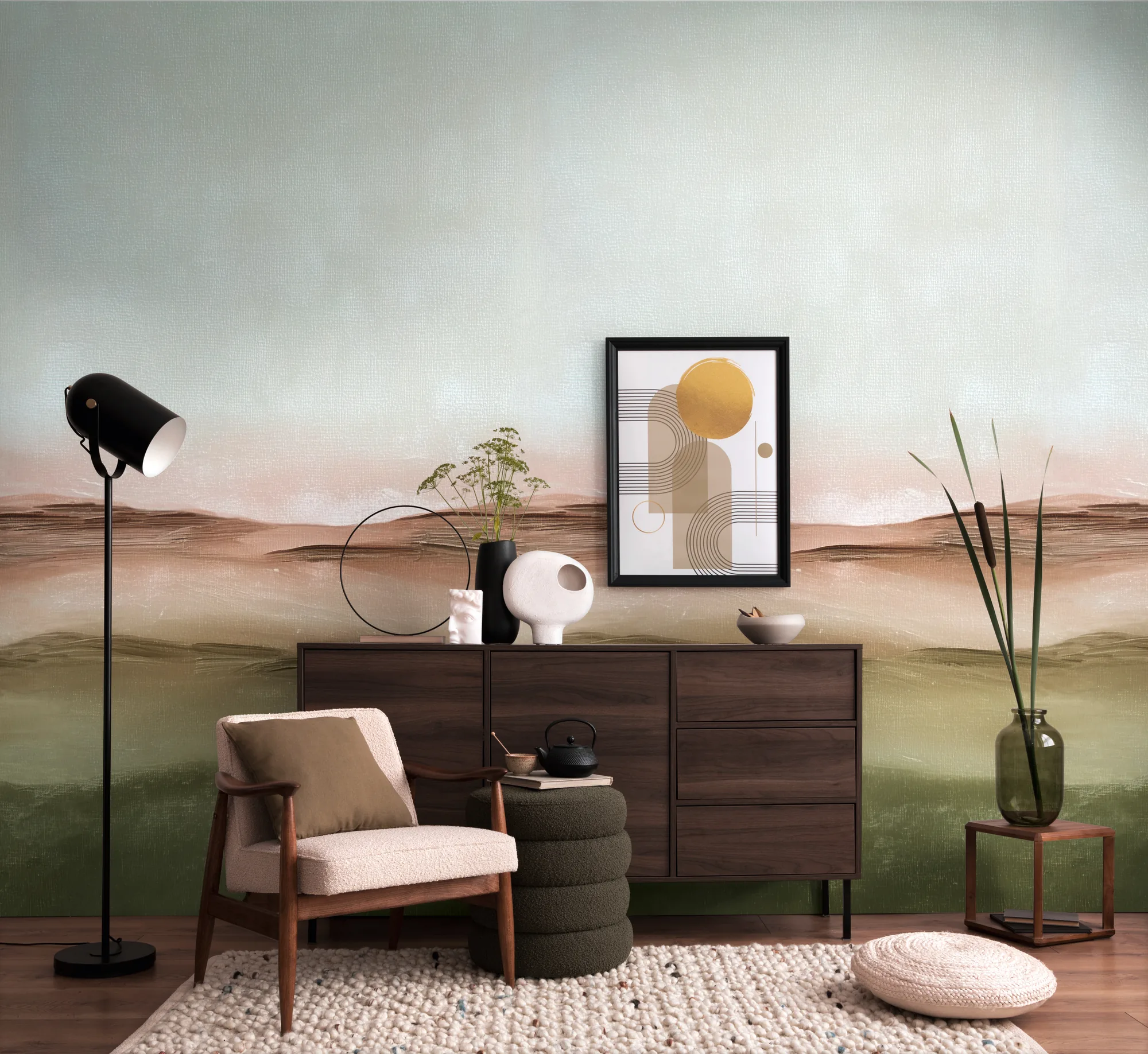 Maastikumotiiviga fliistapeet Livingwalls The Wall 4 – pruun – 792165