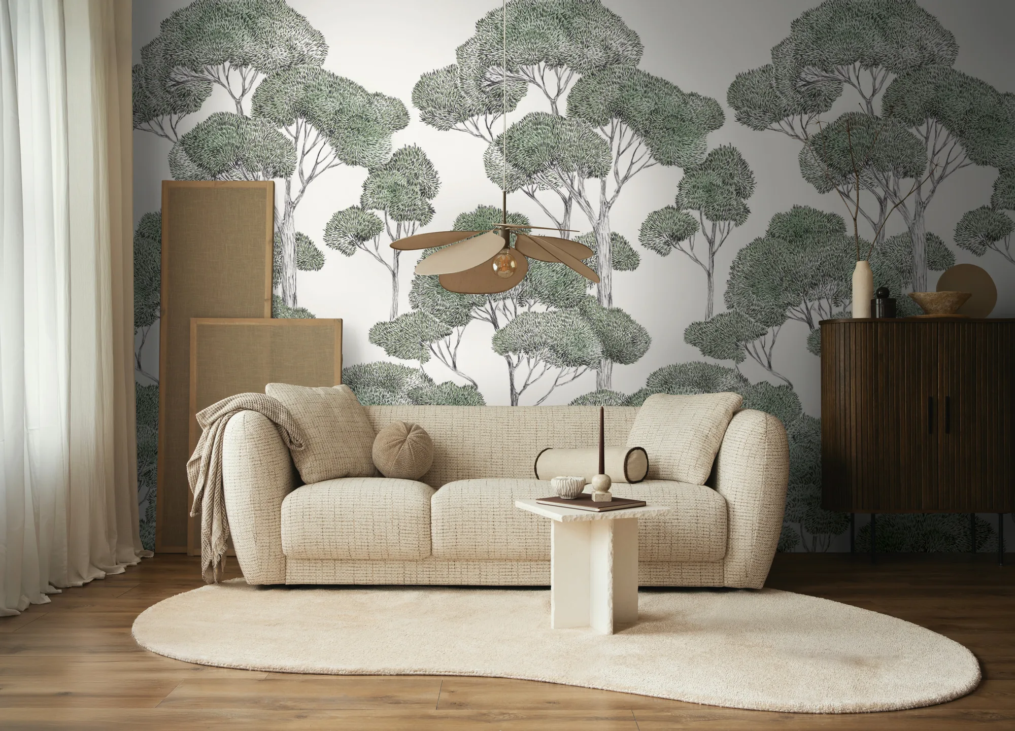 Metsamotiiviga fliistapeet Livingwalls The Wall 4 – roheline – 792166 - Image 5