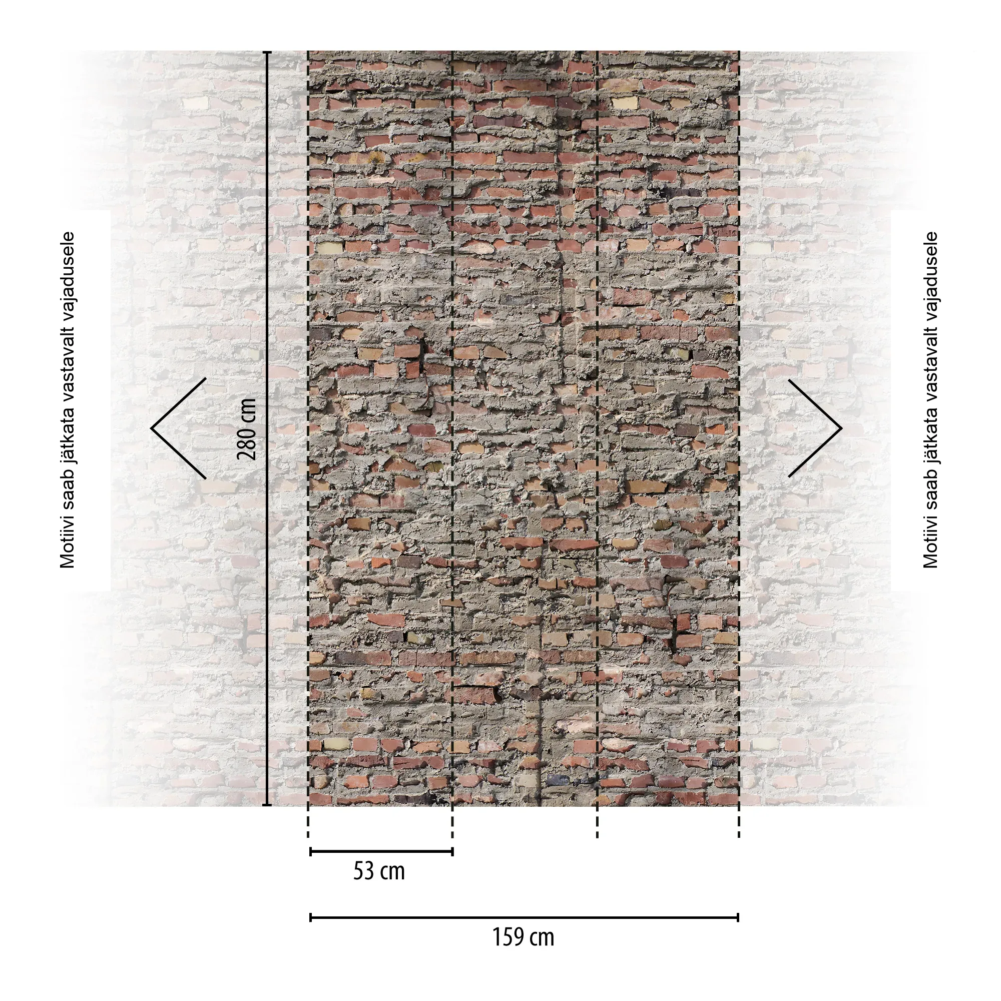 Telliskiviefektiga fliistapeet Livingwalls The Wall 4 – hall – 792172 - Image 2
