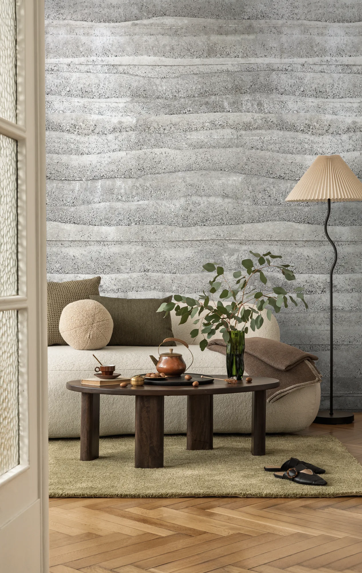 Betooniefektiga fliistapeet Livingwalls The Wall 4 – hall – 792173