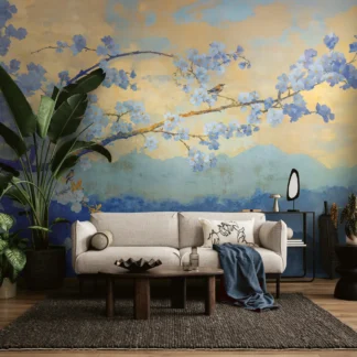 Maastikumotiiviga fliistapeet Livingwalls The Wall 4 – sinine – 792222