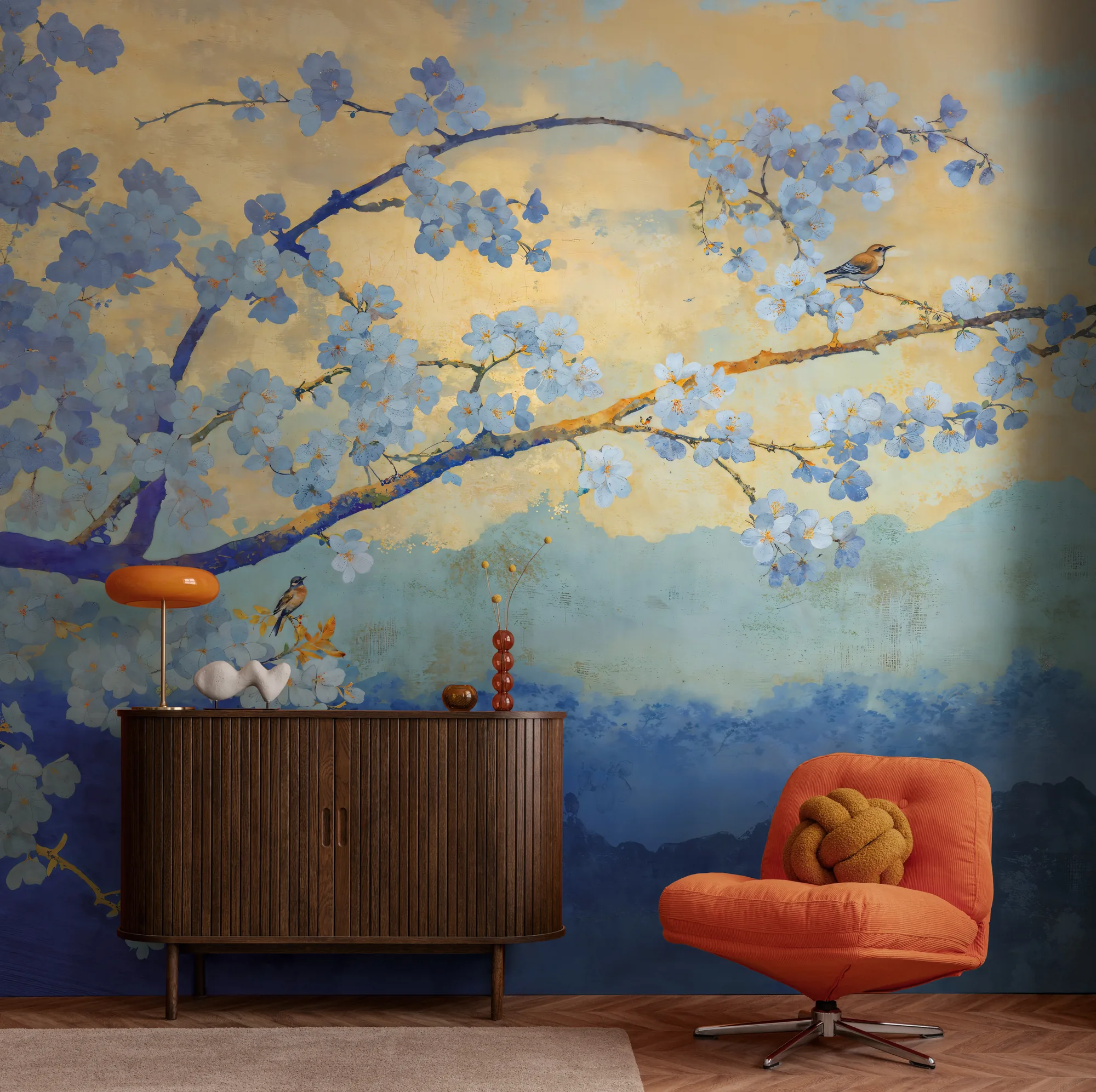 Maastikumotiiviga fliistapeet Livingwalls The Wall 4 – sinine – 792222 - Image 5