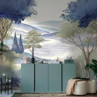 Metsamotiiviga fliistapeet Livingwalls The Wall 4 – sinine – 792224