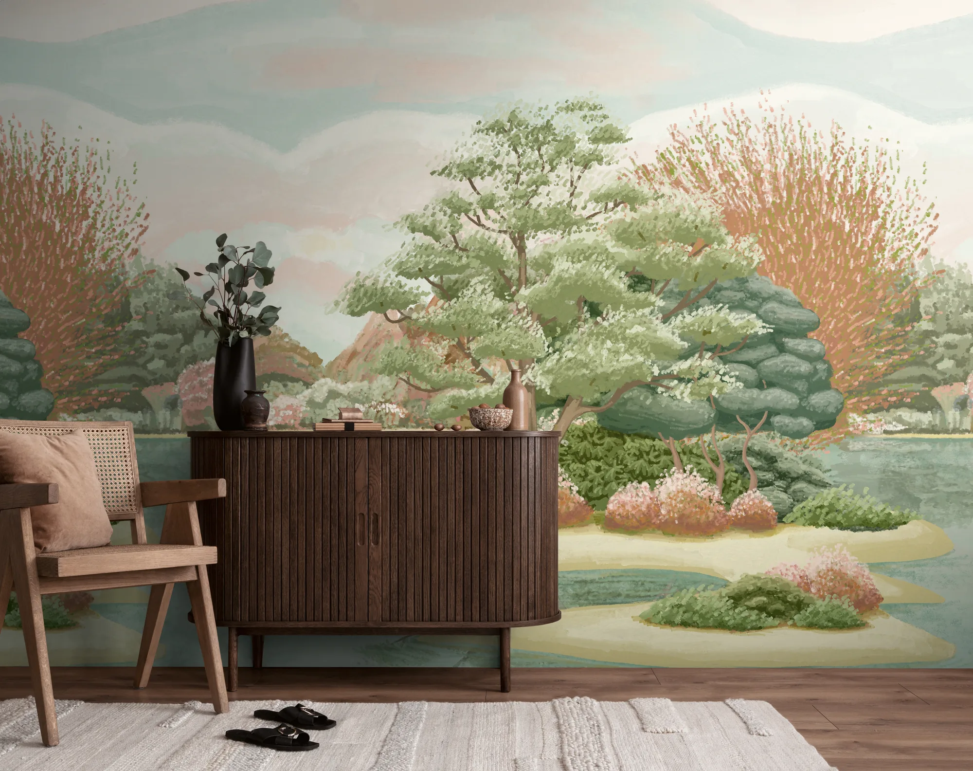 Metsamotiiviga fliistapeet Livingwalls The Wall 4 – roheline – 792225 - Image 5