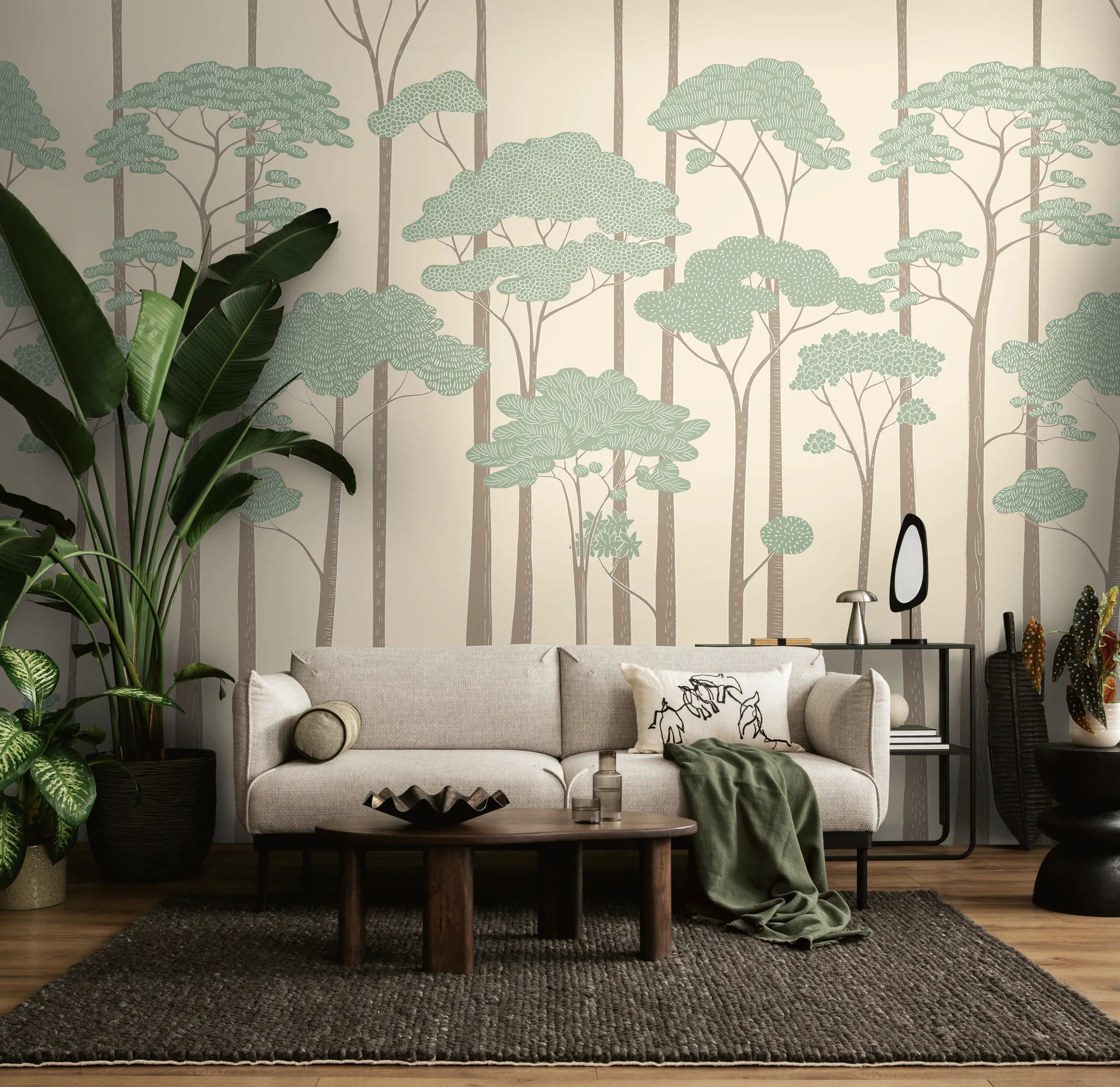 Abstraktse mustriga fliistapeet Livingwalls The Wall 4 – roheline – 792227