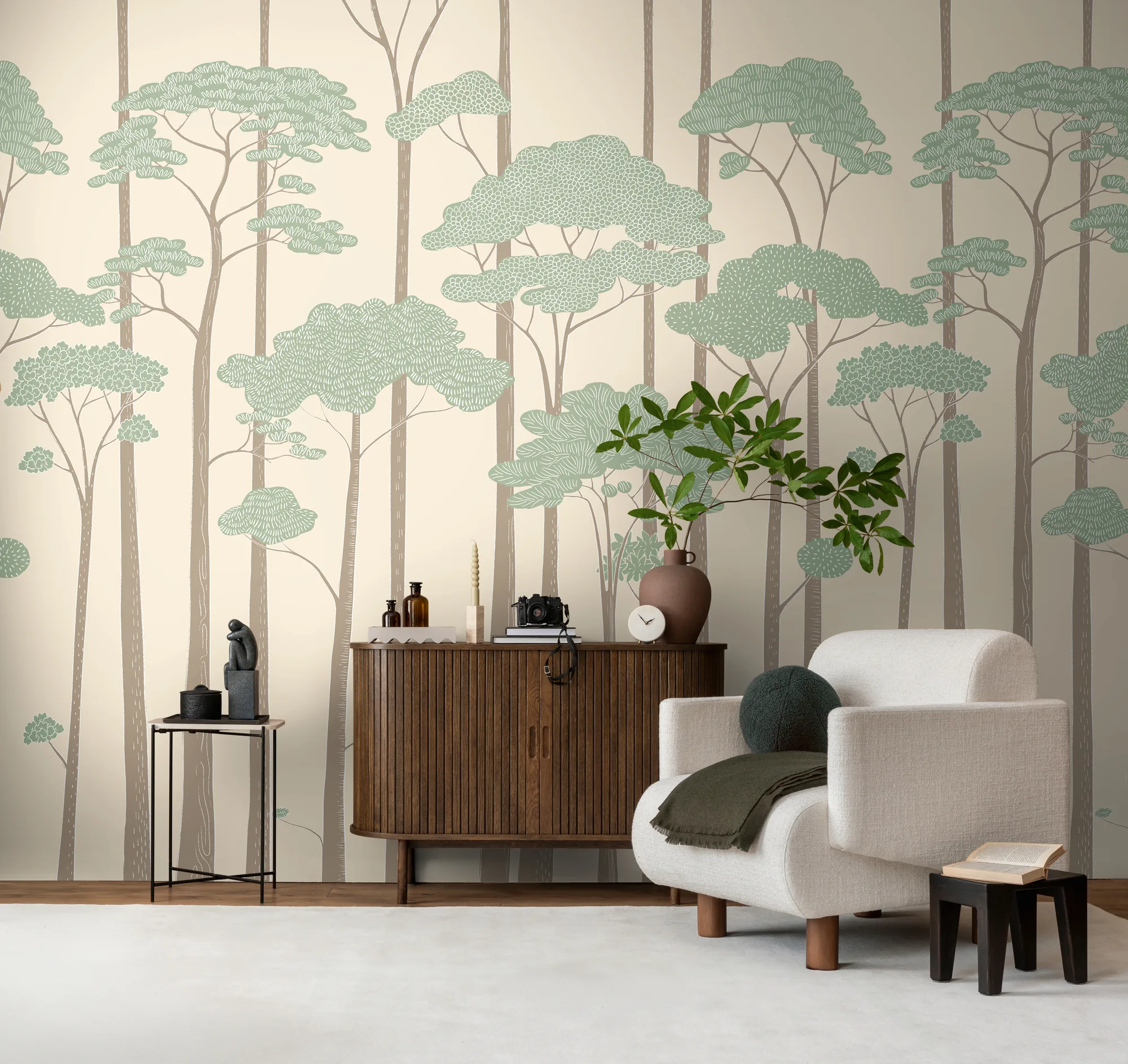 Abstraktse mustriga fliistapeet Livingwalls The Wall 4 – roheline – 792227 - Image 5