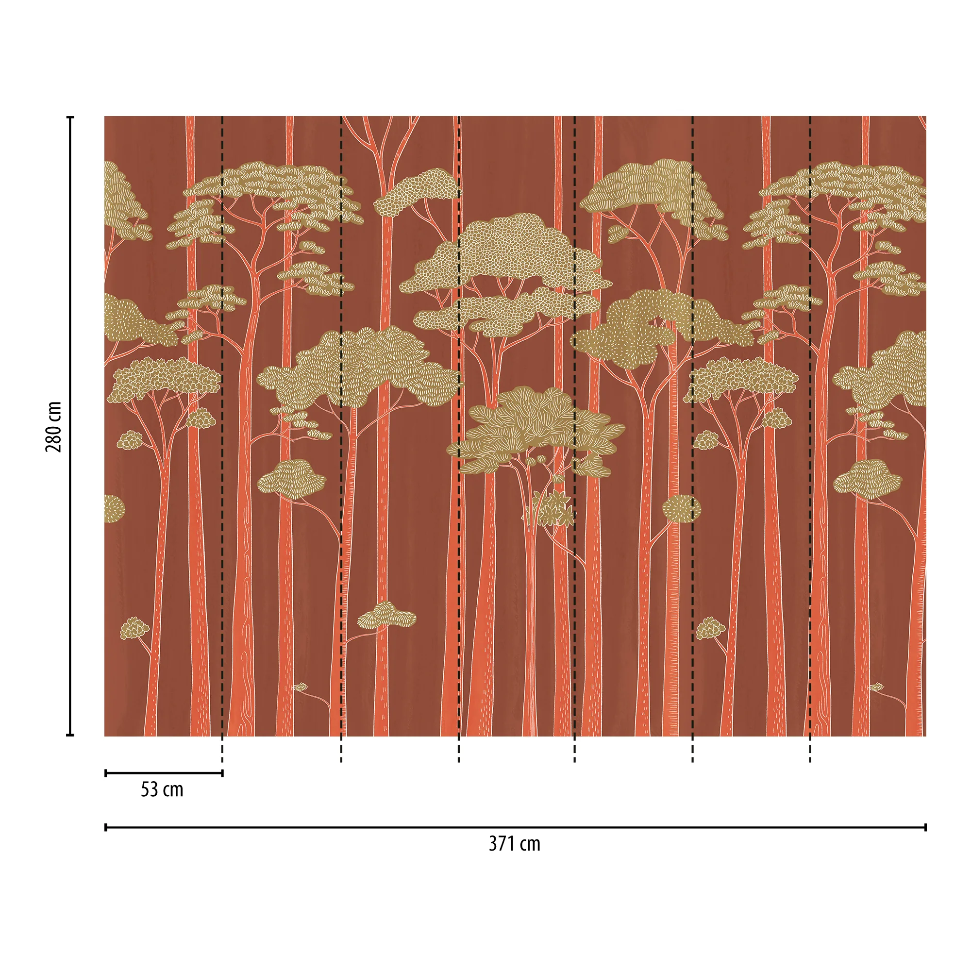 Abstraktse mustriga fliistapeet Livingwalls The Wall 4 – punane – 792228 - Image 2