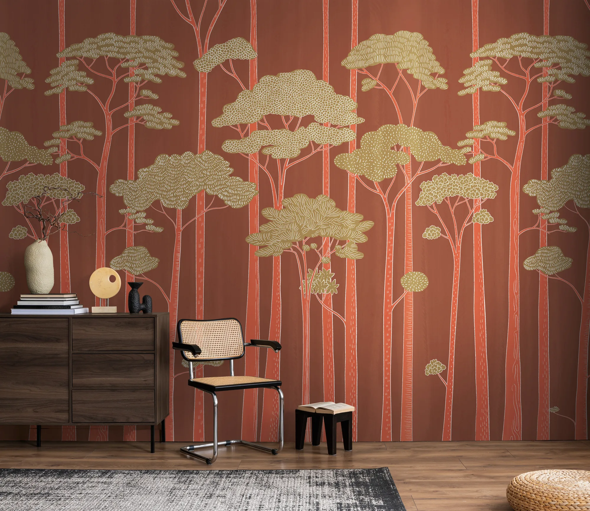 Abstraktse mustriga fliistapeet Livingwalls The Wall 4 – punane – 792228 - Image 5