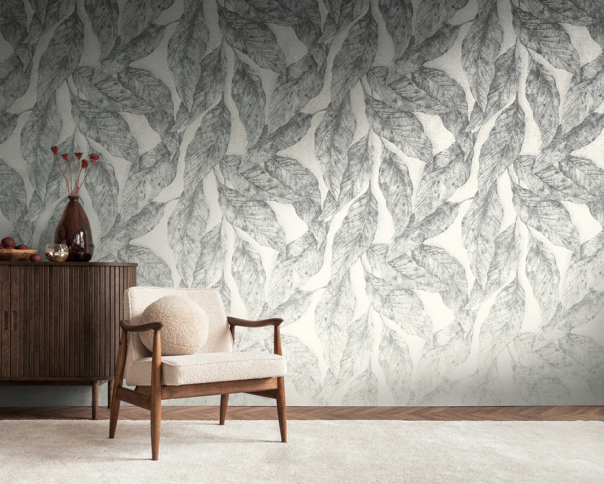 Lillemustriga fliistapeet Livingwalls The Wall 4 – hall – 792235
