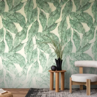 Lillemustriga fliistapeet Livingwalls The Wall 4 – roheline – 792236