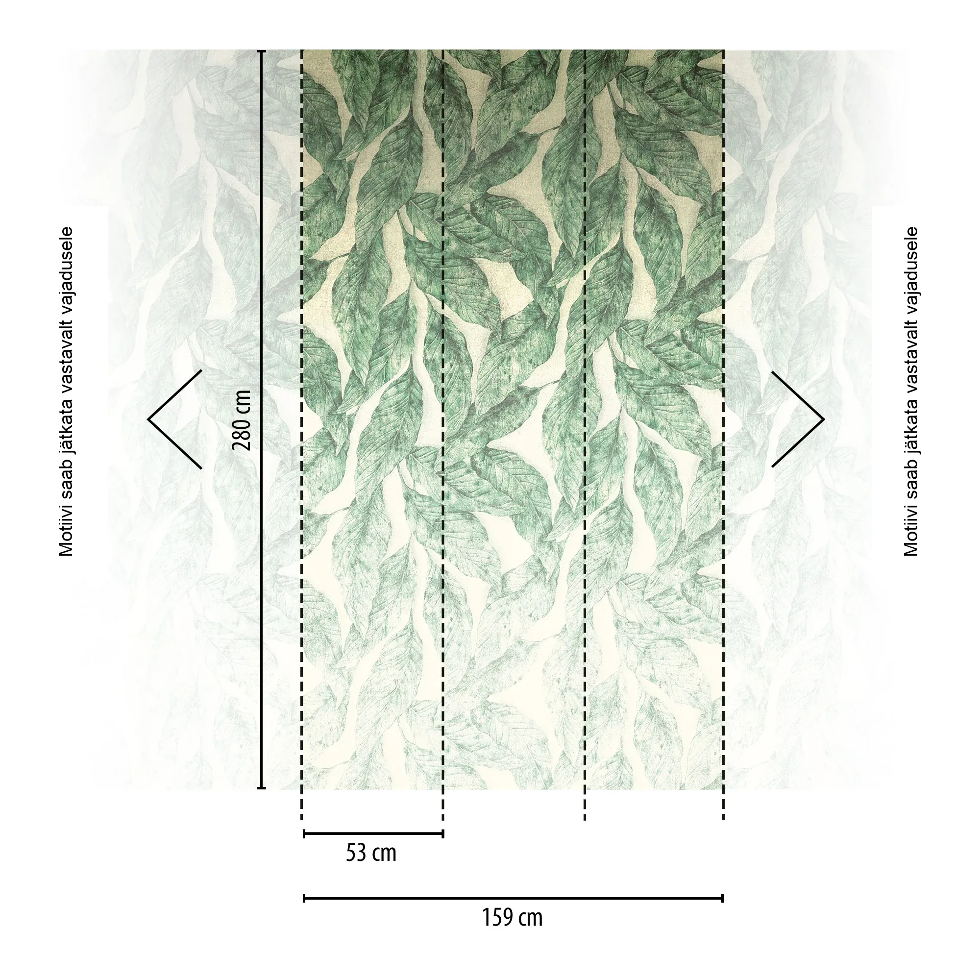 Lillemustriga fliistapeet Livingwalls The Wall 4 – roheline – 792236 - Image 2