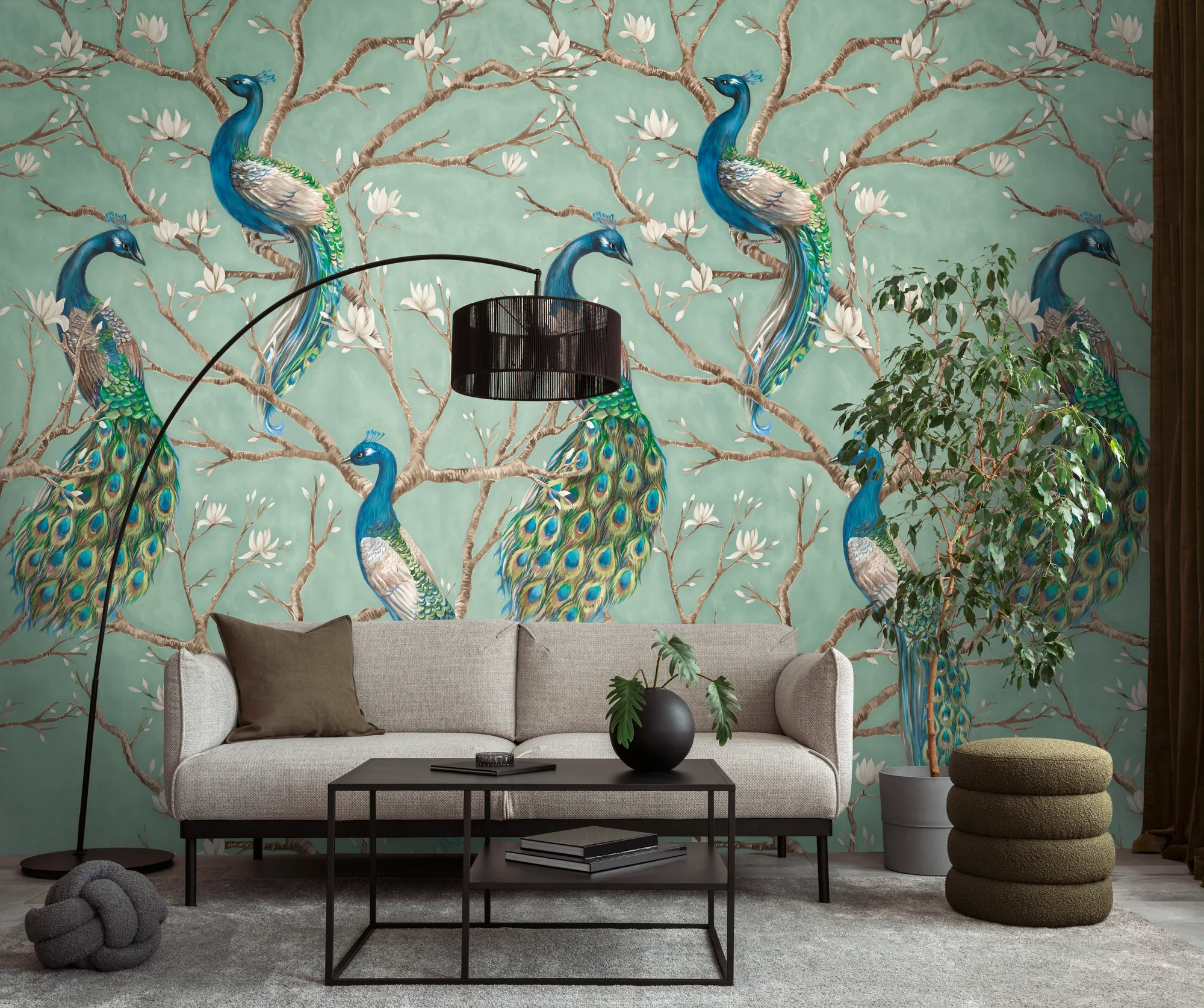 Geomeetrilise mustriga fliistapeet Livingwalls The Wall 4 – sinine – 792239 - Image 3