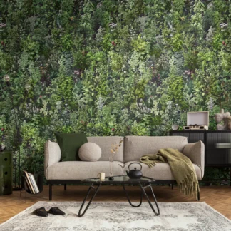 Lillemustriga fliistapeet Livingwalls The Wall 4 – roheline – 792241
