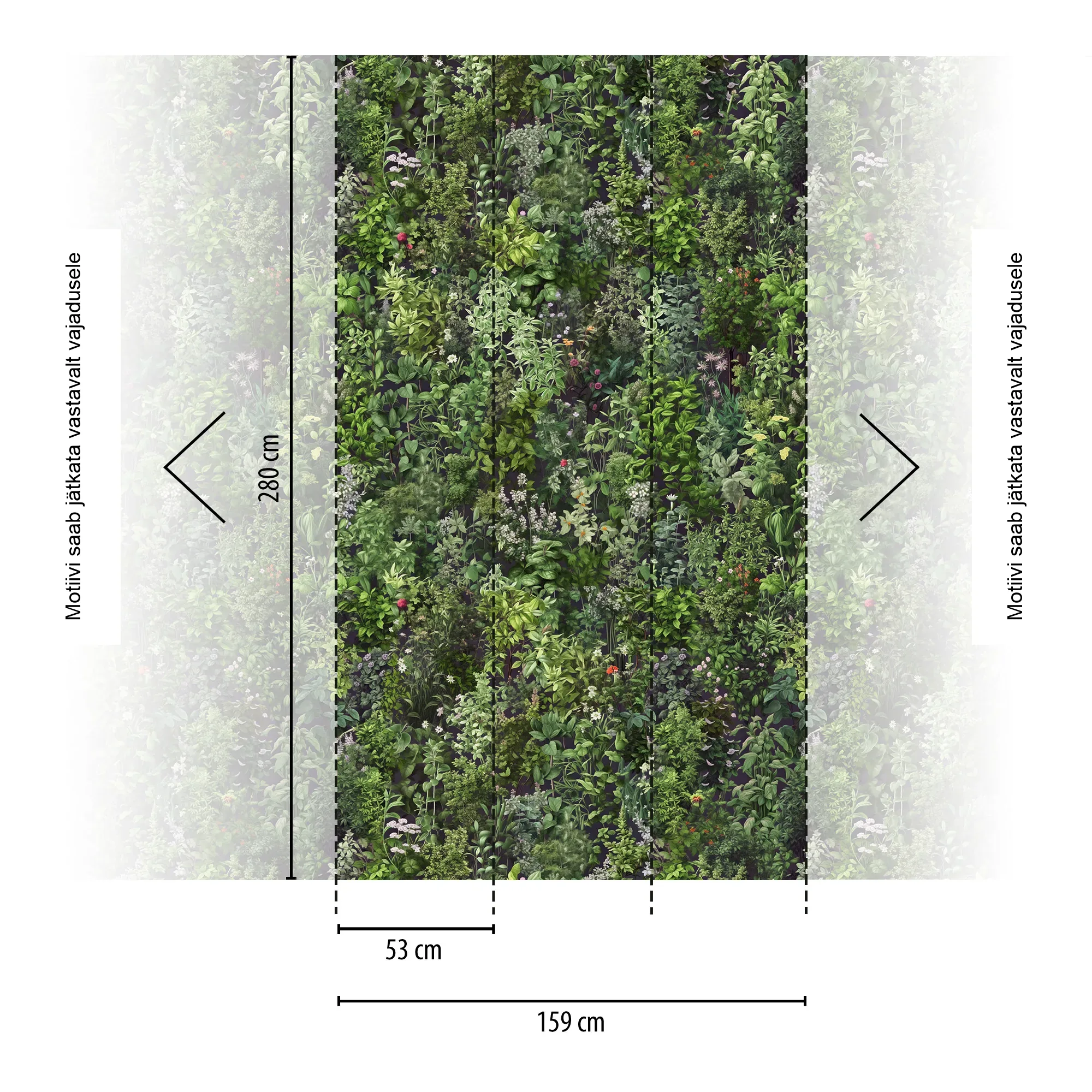 Lillemustriga fliistapeet Livingwalls The Wall 4 – roheline – 792241 - Image 2