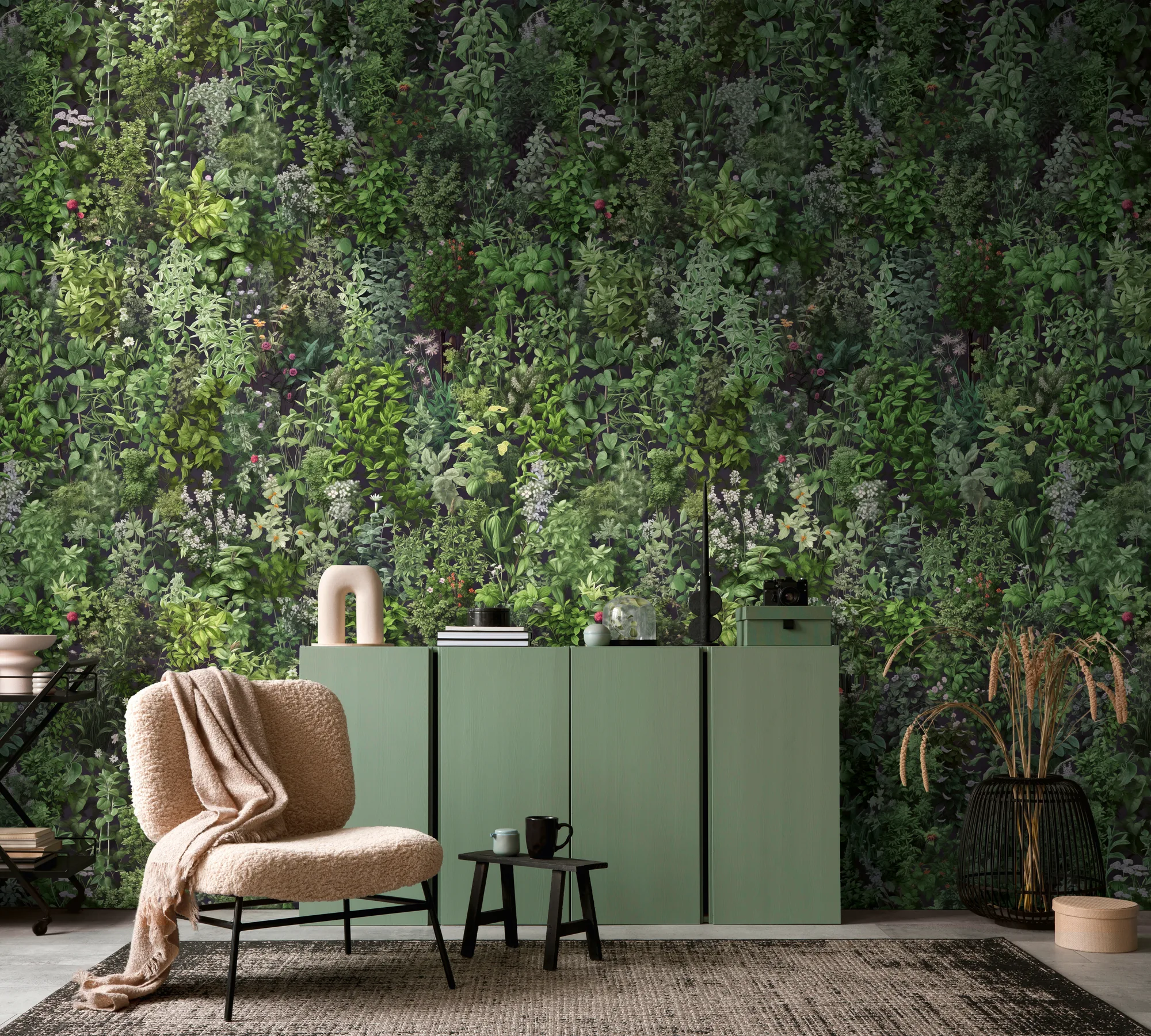 Lillemustriga fliistapeet Livingwalls The Wall 4 – roheline – 792241 - Image 3