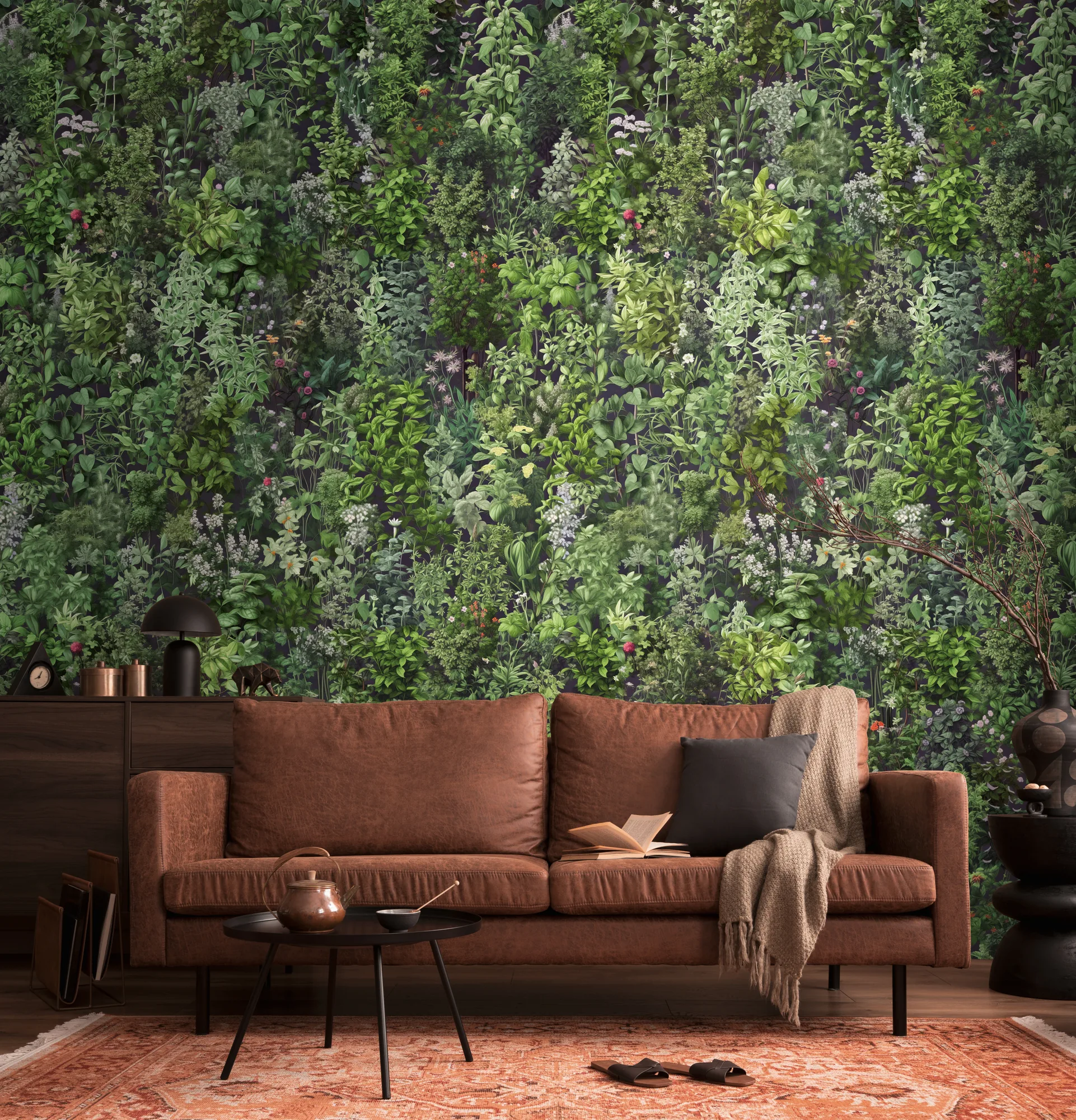 Lillemustriga fliistapeet Livingwalls The Wall 4 – roheline – 792241 - Image 4