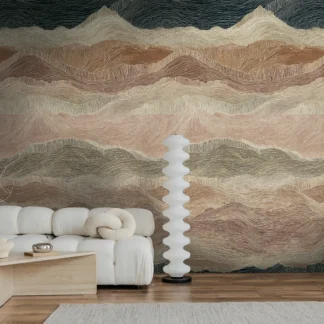 Maastikumotiiviga fliistapeet Livingwalls The Wall 4 – beež – 792249