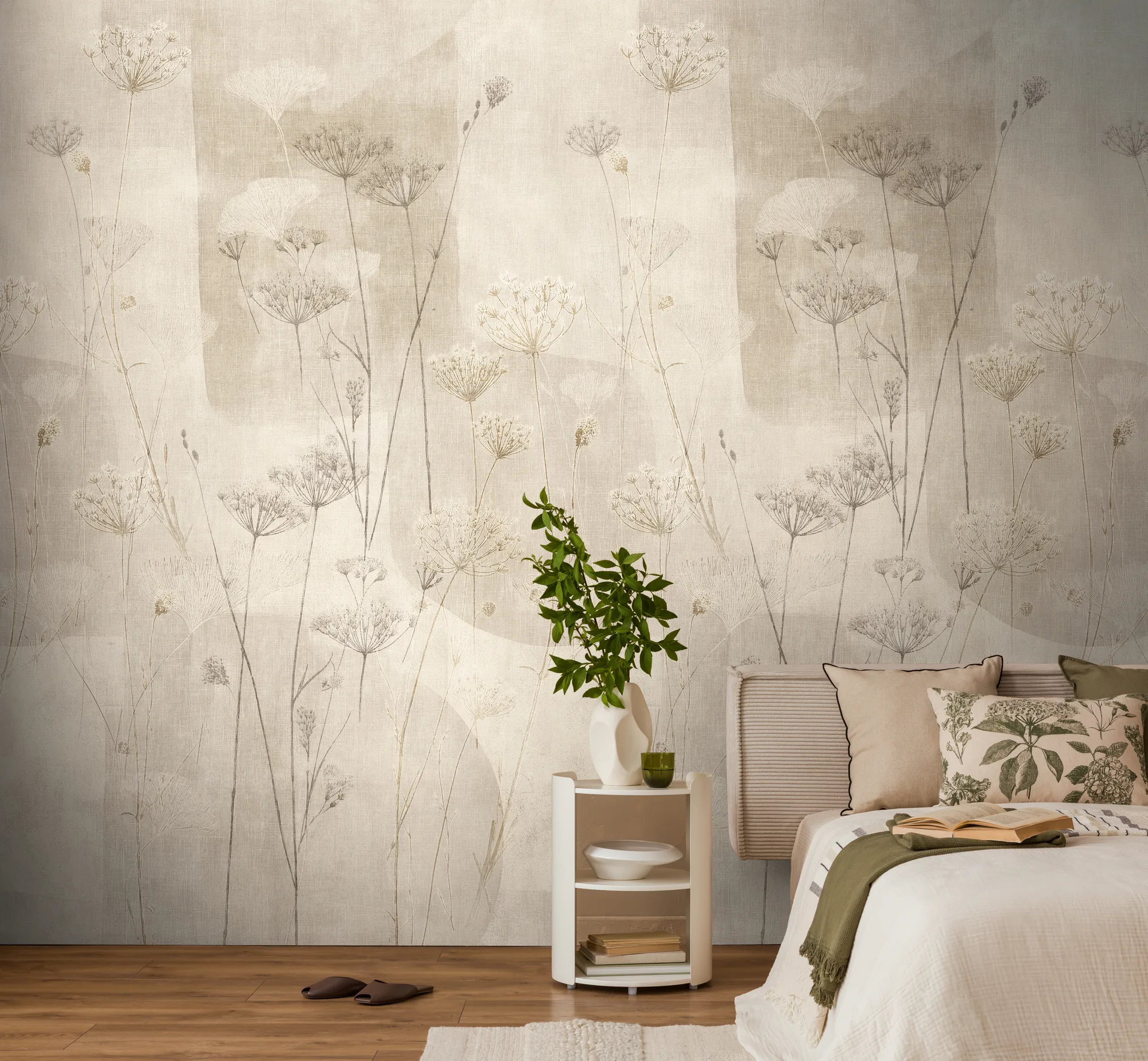 Lillemustriga fliistapeet Livingwalls The Wall 4 – beež – 792264