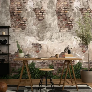 Kiviefektiga fliistapeet Livingwalls The Wall 4 – pruun – 792267