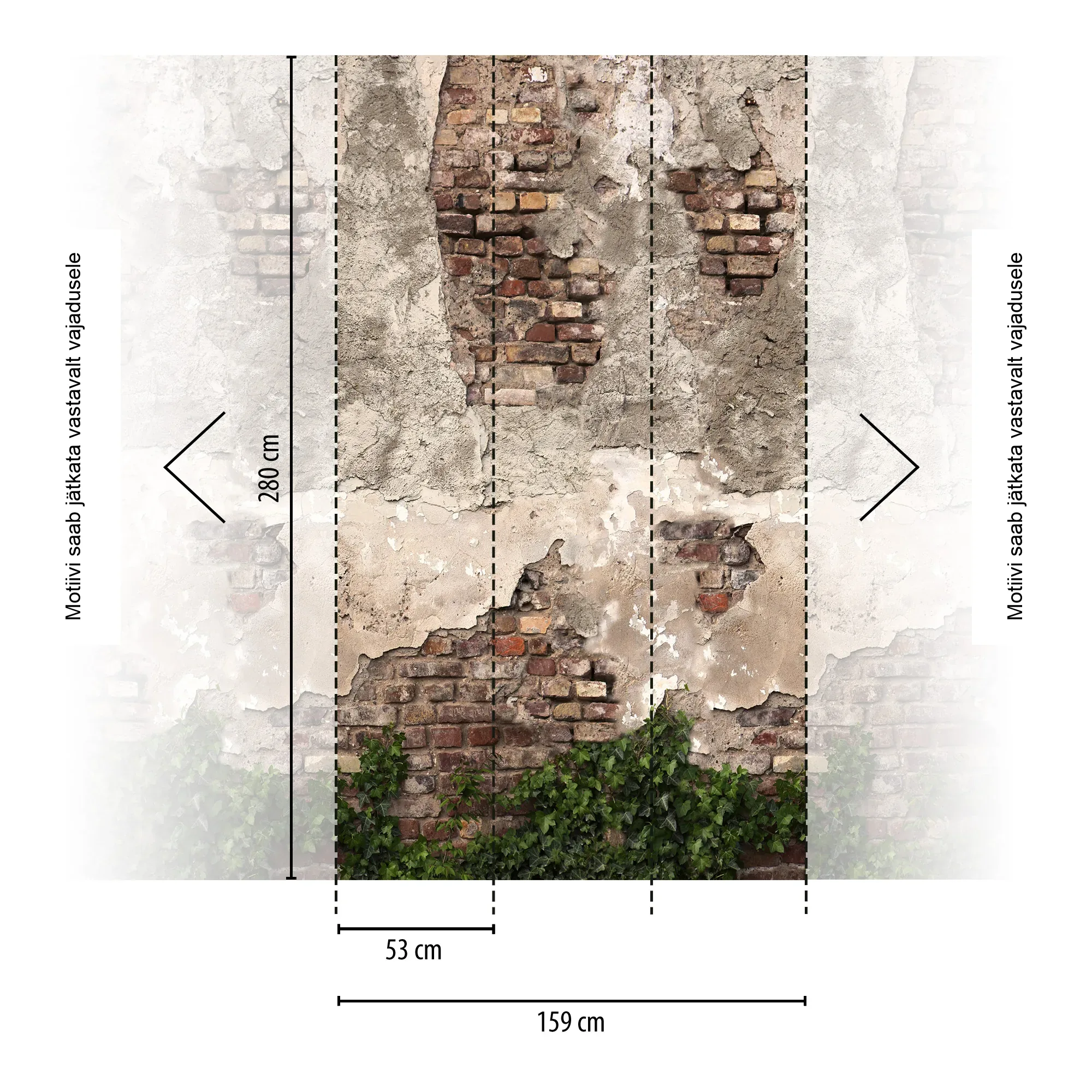 Kiviefektiga fliistapeet Livingwalls The Wall 4 – pruun – 792267 - Image 2