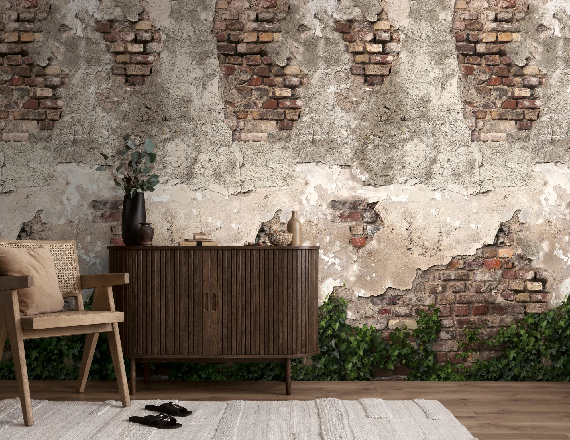 Kiviefektiga fliistapeet Livingwalls The Wall 4 – pruun – 792267 - Image 3