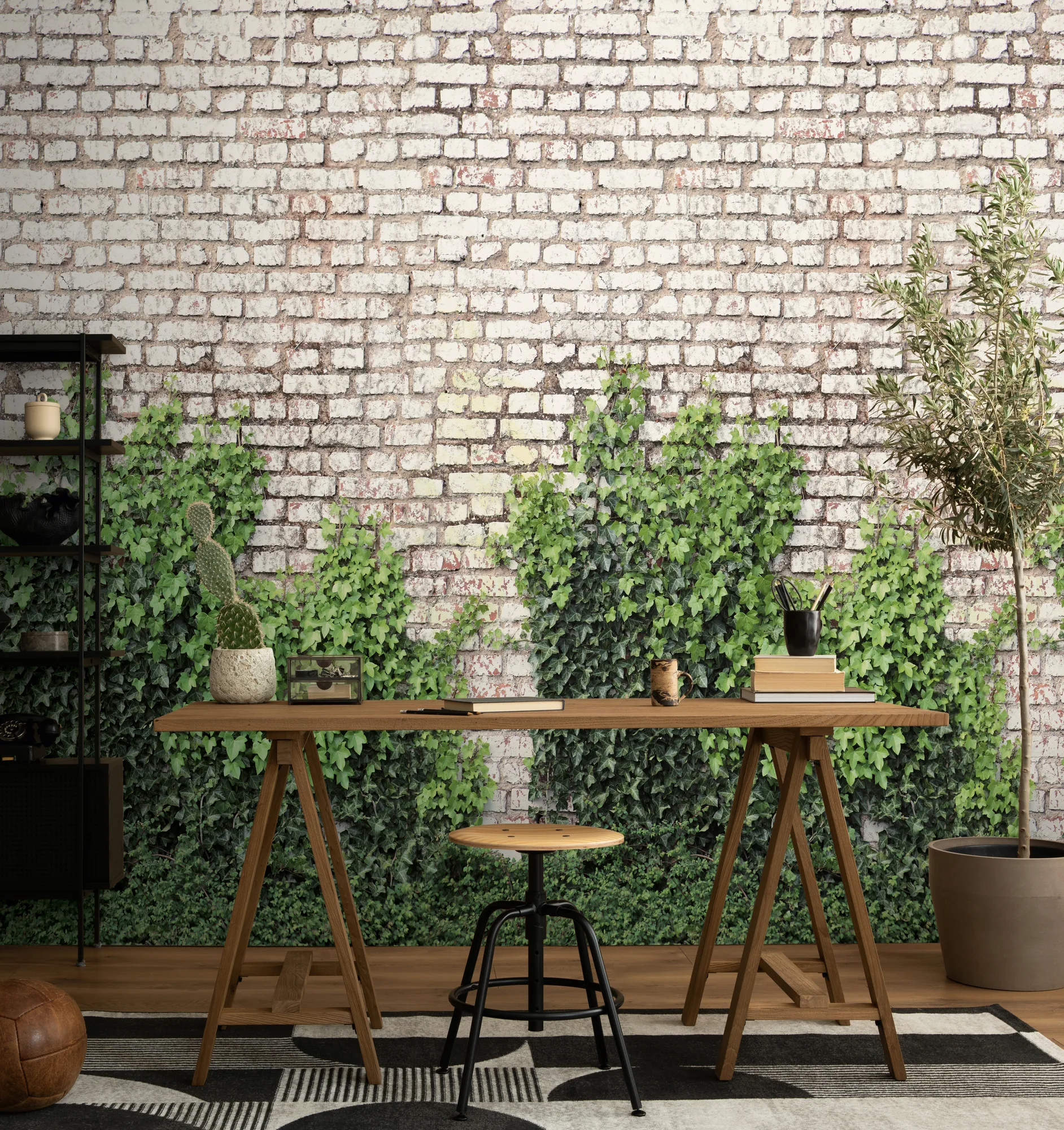 Kiviefektiga fliistapeet Livingwalls The Wall 4 – pruun – 792268 - Image 4