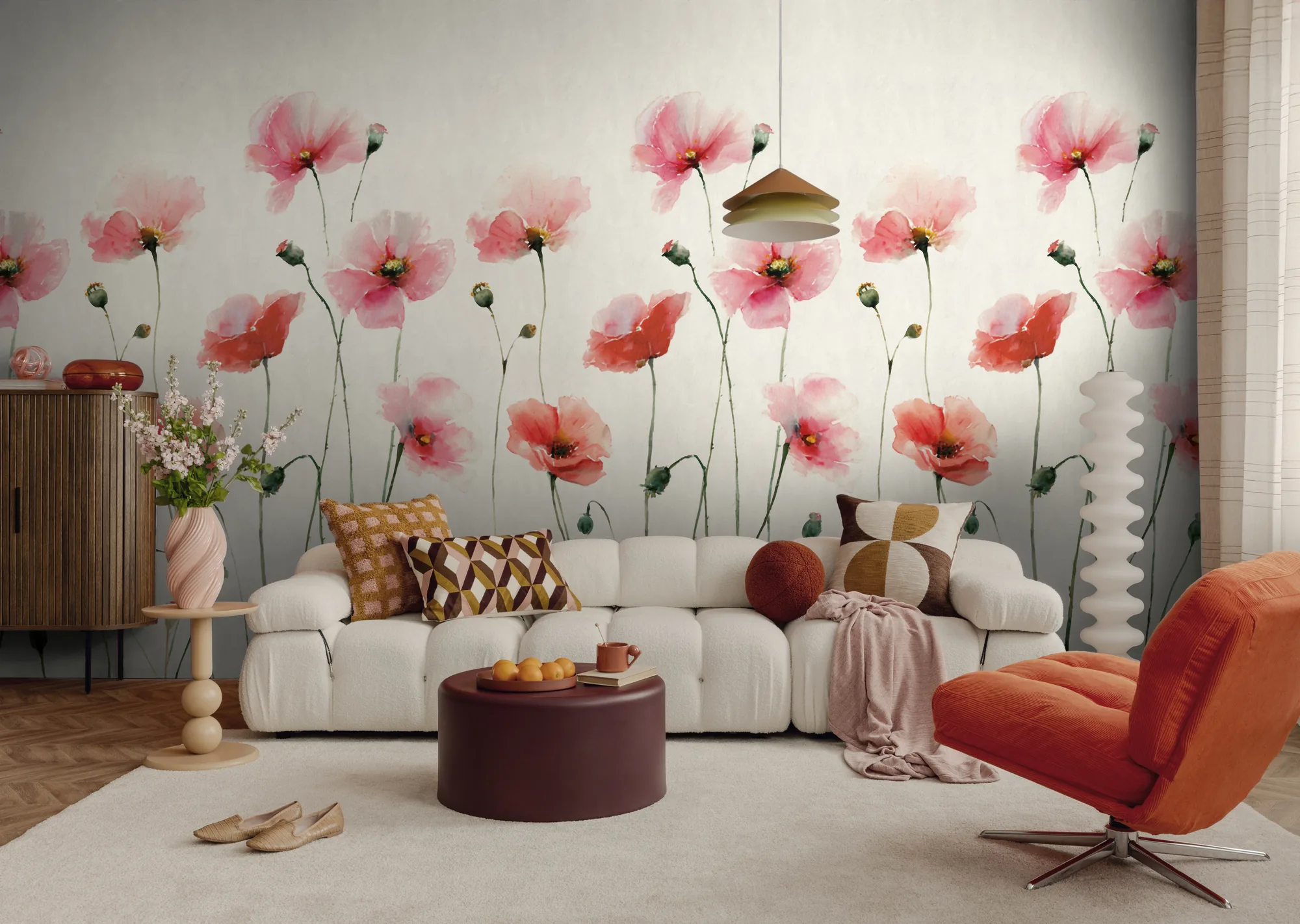 Lillemustriga fliistapeet Livingwalls The Wall 4 – punane – 792361 - Image 4