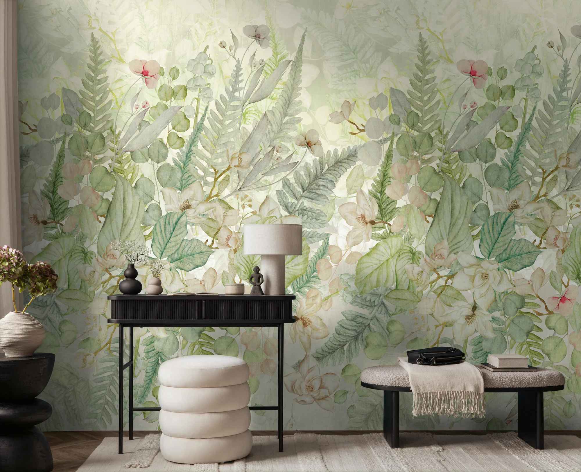 Lillemustriga fliistapeet Livingwalls The Wall 4 – roheline – 792366