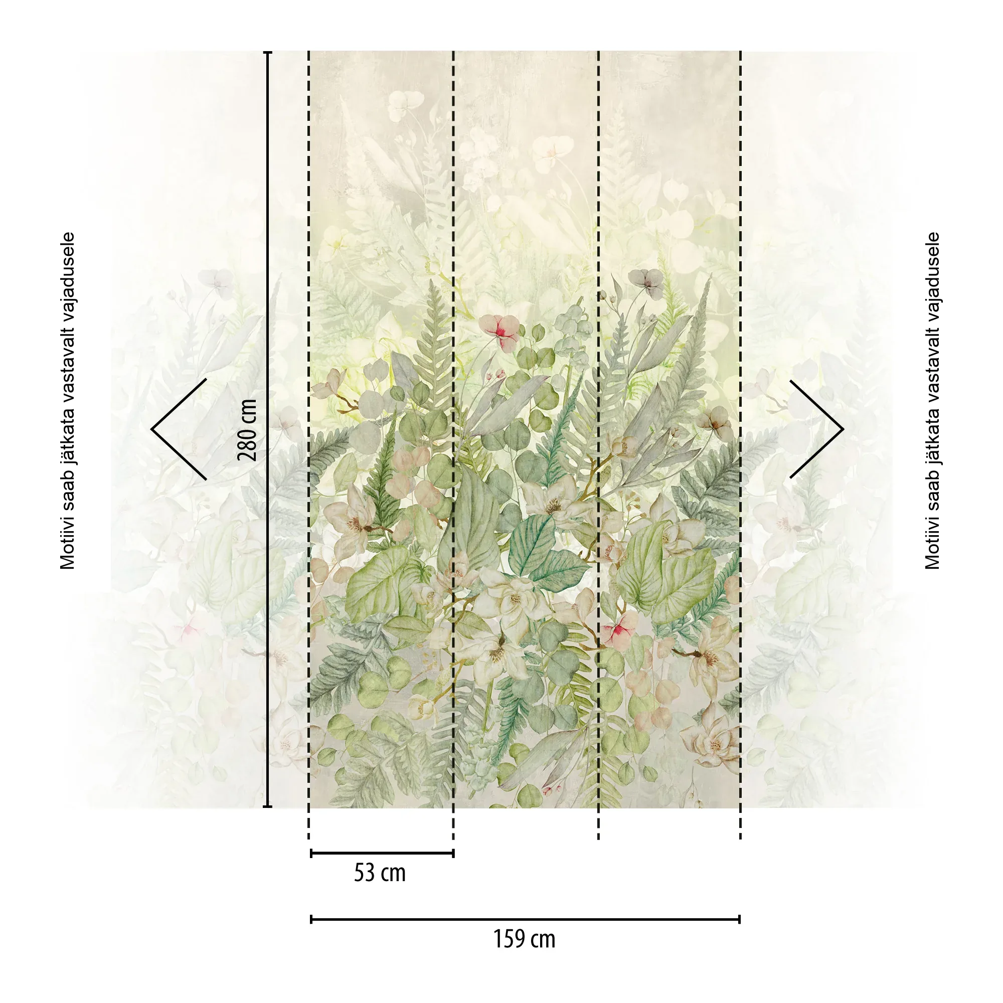 Lillemustriga fliistapeet Livingwalls The Wall 4 – roheline – 792366 - Image 2