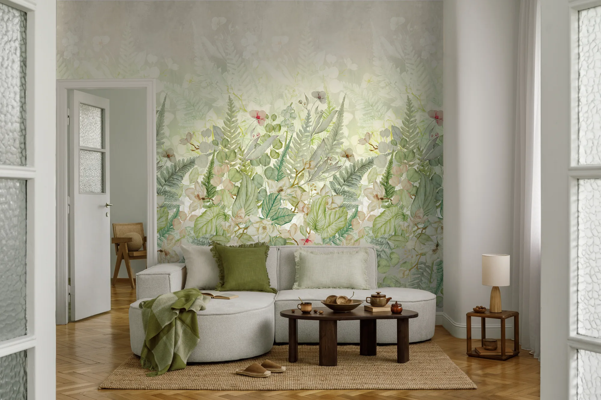 Lillemustriga fliistapeet Livingwalls The Wall 4 – roheline – 792366 - Image 4