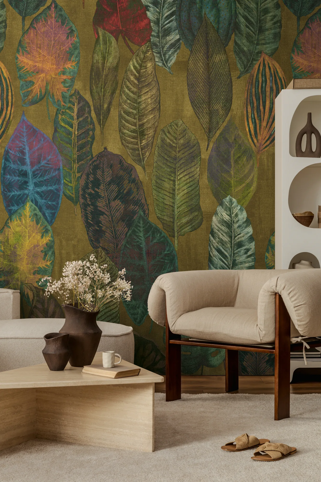Lillemustriga fliistapeet Livingwalls The Wall 4 – kollane – 792463 - Image 4
