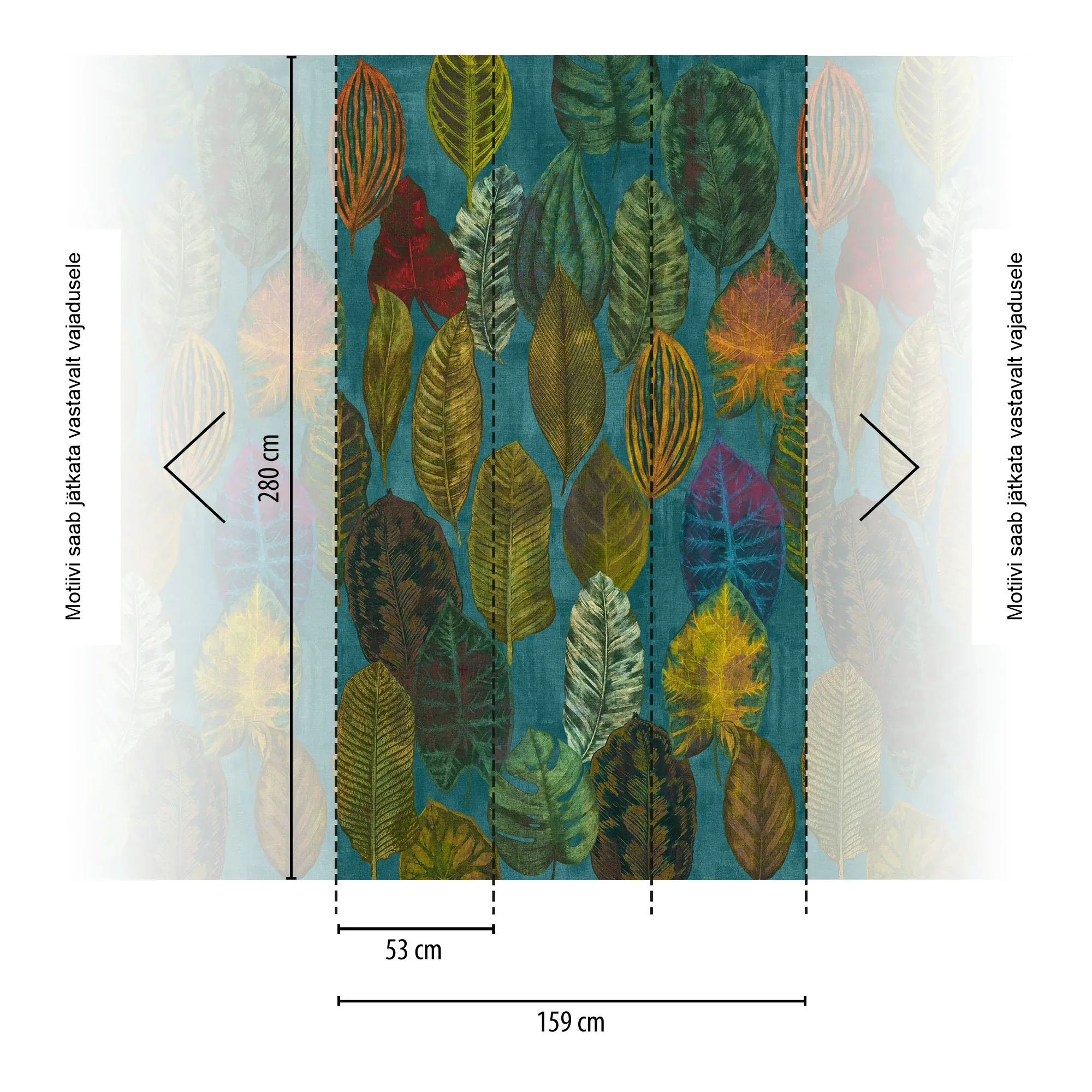 Lillemustriga fliistapeet Livingwalls The Wall 4 – sinine – 792464 - Image 2