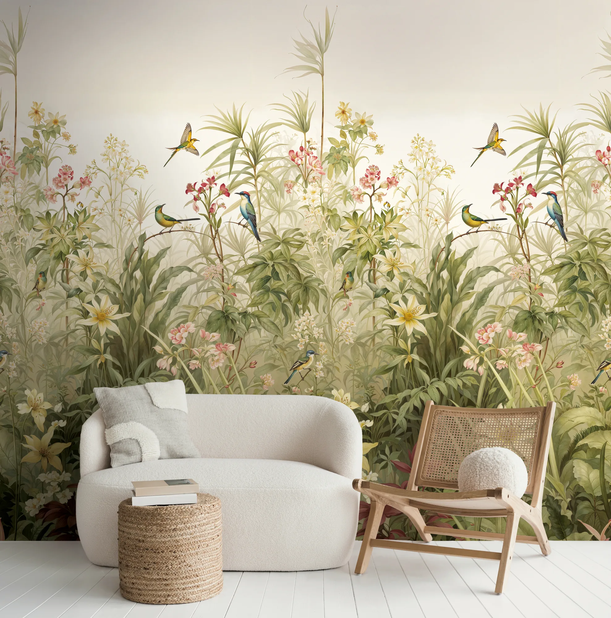 Linnumotiiviga fliistapeet Livingwalls The Wall 4 – beež – 792466 - Image 5