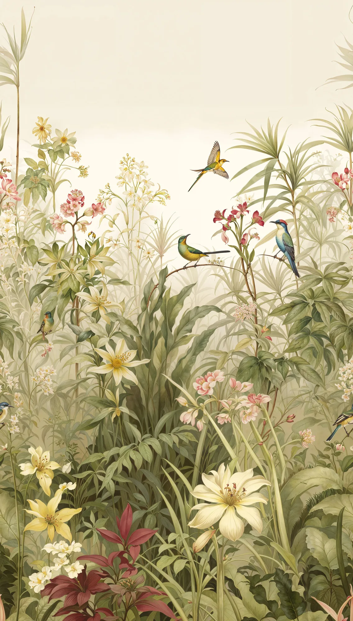 Linnumotiiviga fliistapeet Livingwalls The Wall 4 – beež – 792466 - Image 6