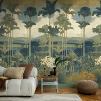 Troopilise lehemustriga fliistapeet Livingwalls The Wall 4 – sinine – 792471