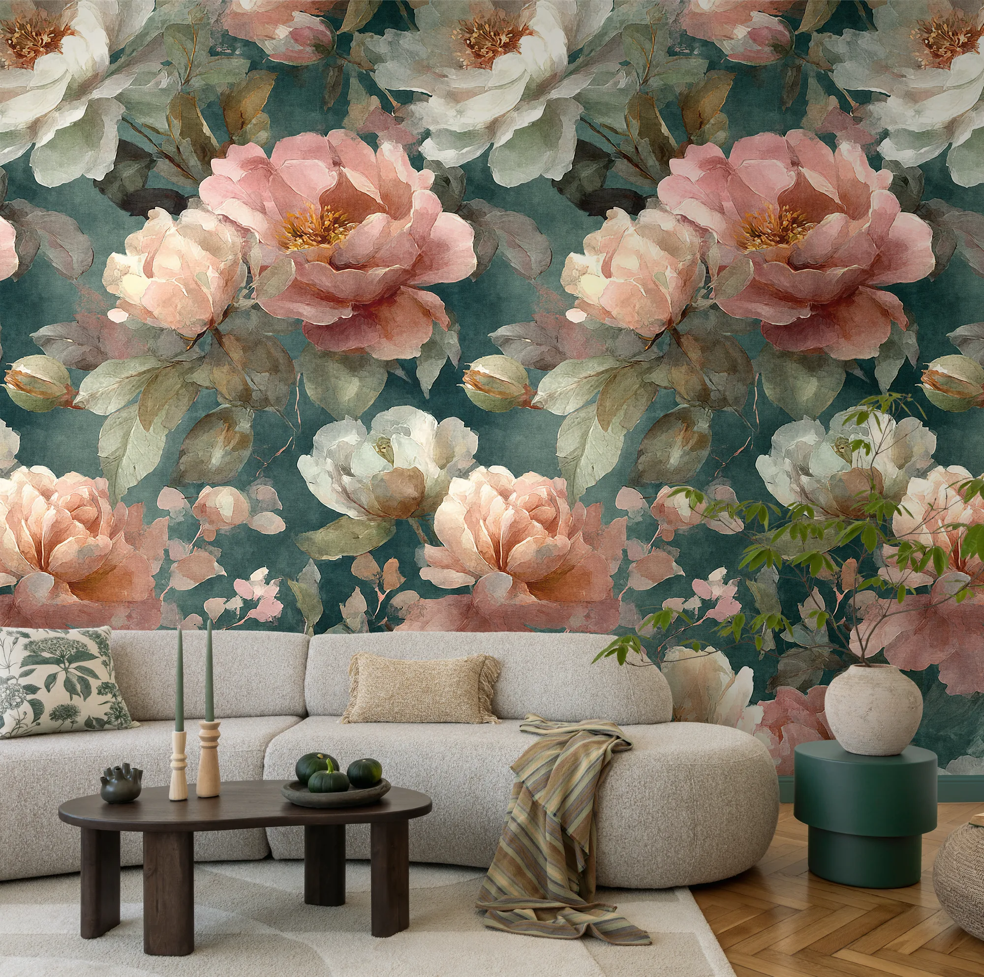 Lillemustriga fliistapeet Livingwalls The Wall 4 – roosa – 792488