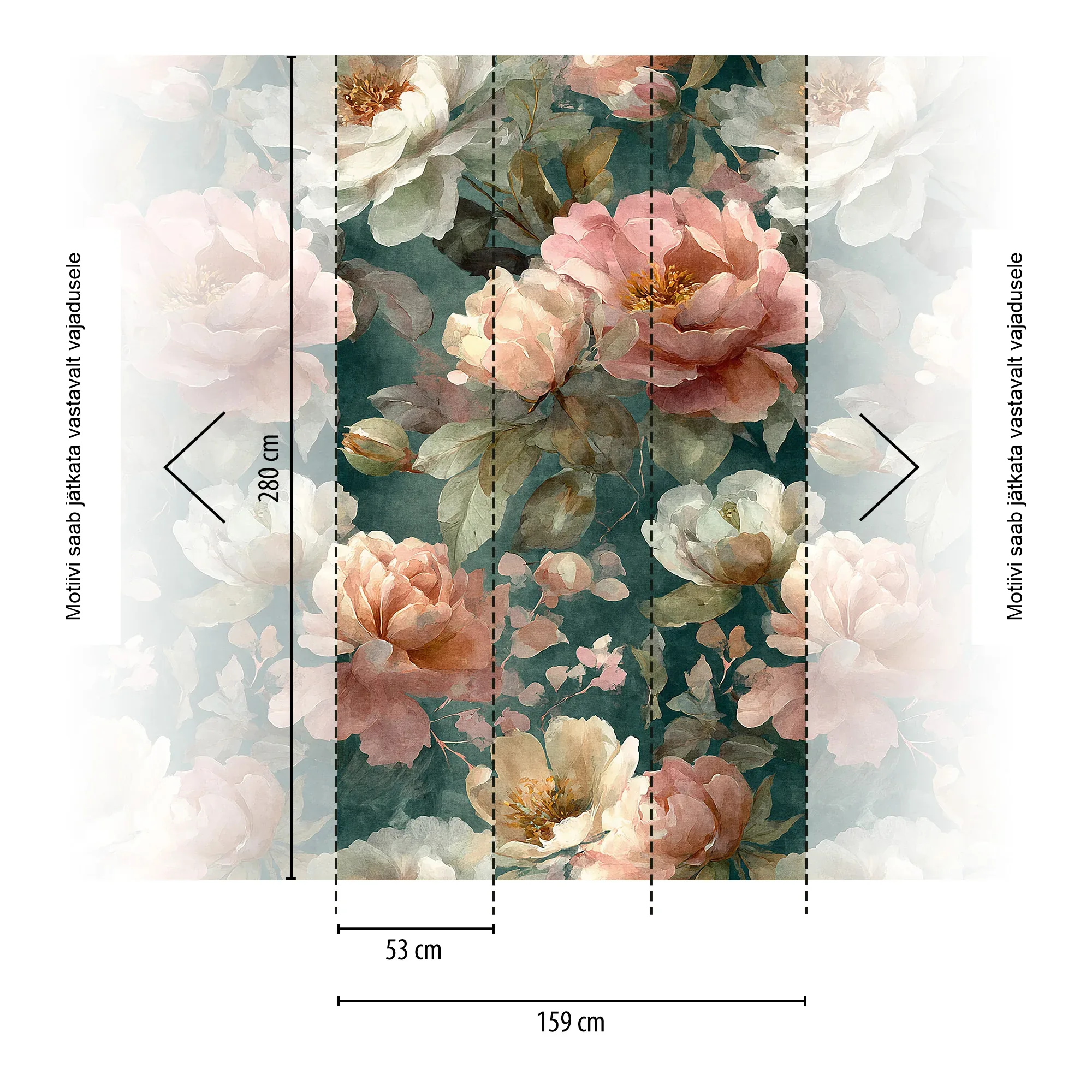 Lillemustriga fliistapeet Livingwalls The Wall 4 – roosa – 792488 - Image 2