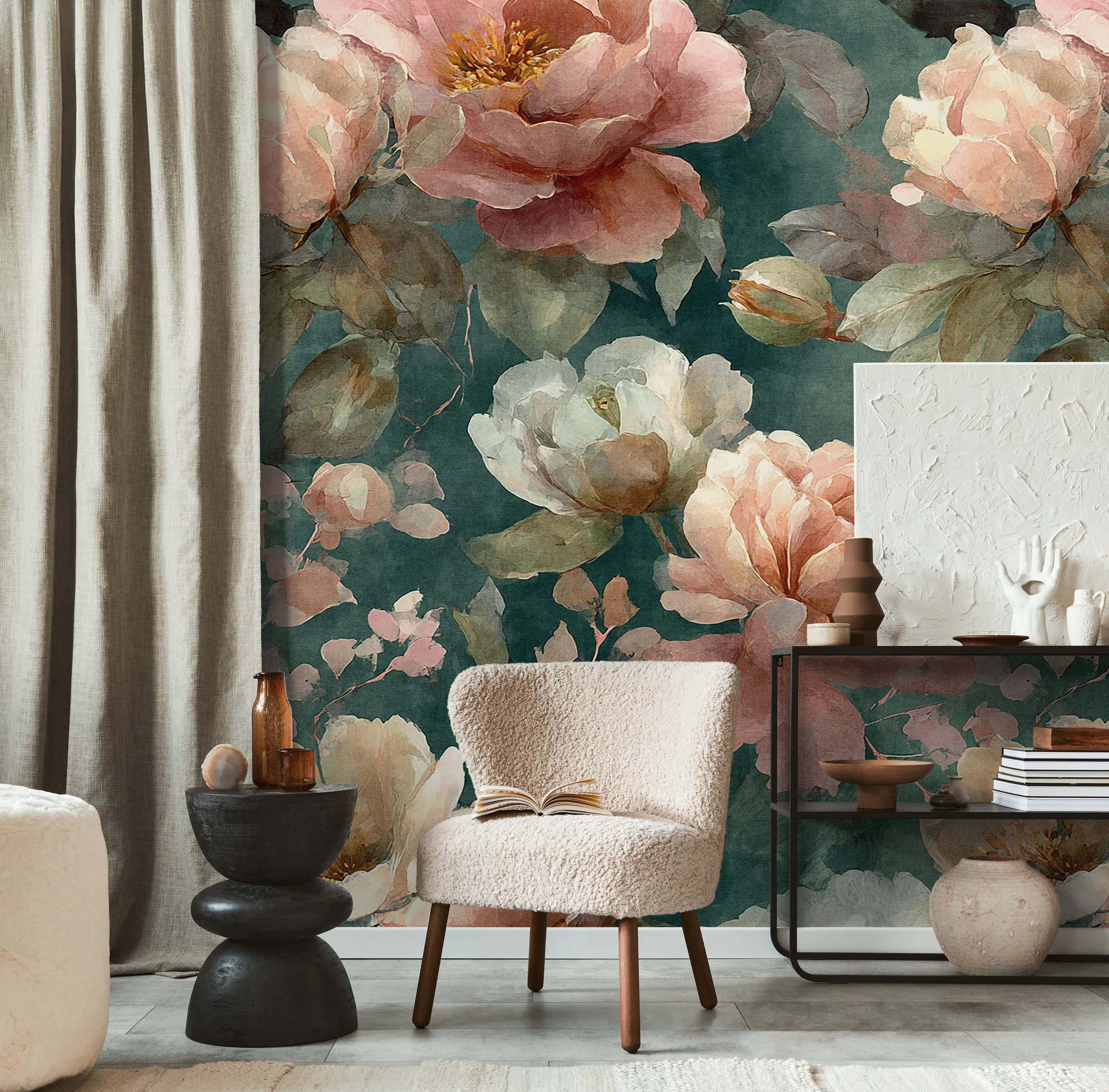 Lillemustriga fliistapeet Livingwalls The Wall 4 – roosa – 792488 - Image 5