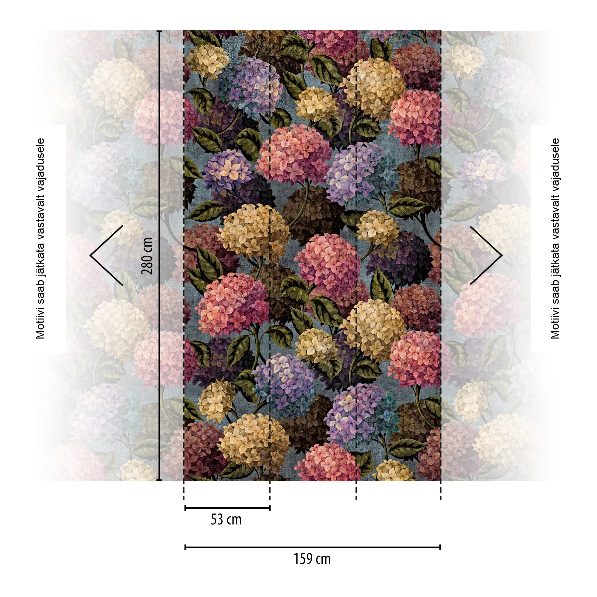 Lillemustriga fliistapeet Livingwalls The Wall 4 – sinine – 792489 - Image 2