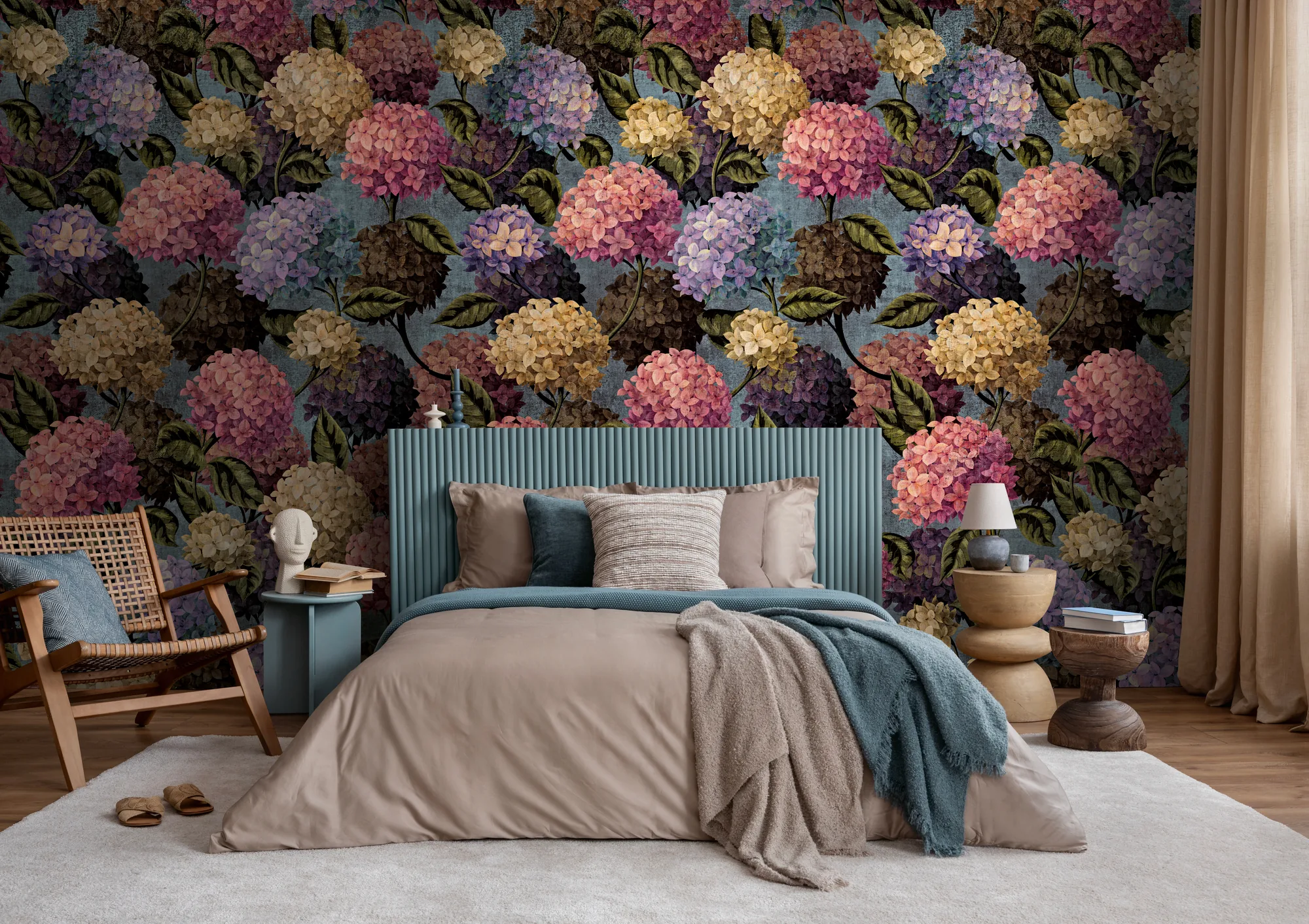 Lillemustriga fliistapeet Livingwalls The Wall 4 – sinine – 792489 - Image 4