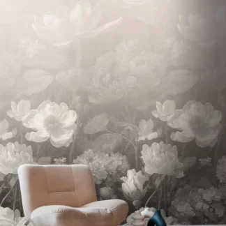 Lillemustriga fliistapeet Livingwalls The Wall 4 – hall – 792491