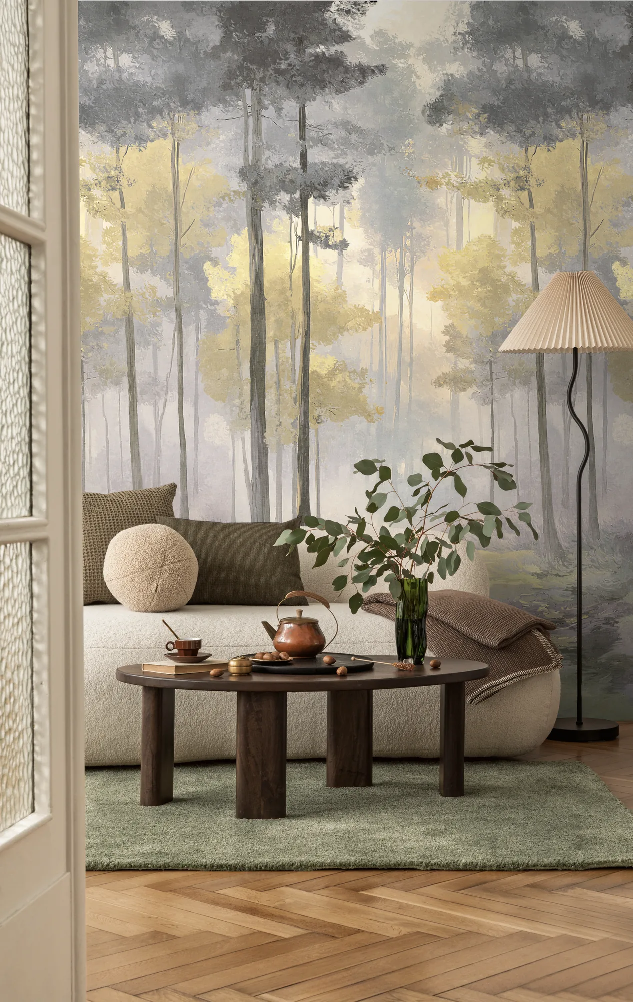 Metsamotiiviga fliistapeet Livingwalls The Wall 4 – kollane – 792499 - Image 4