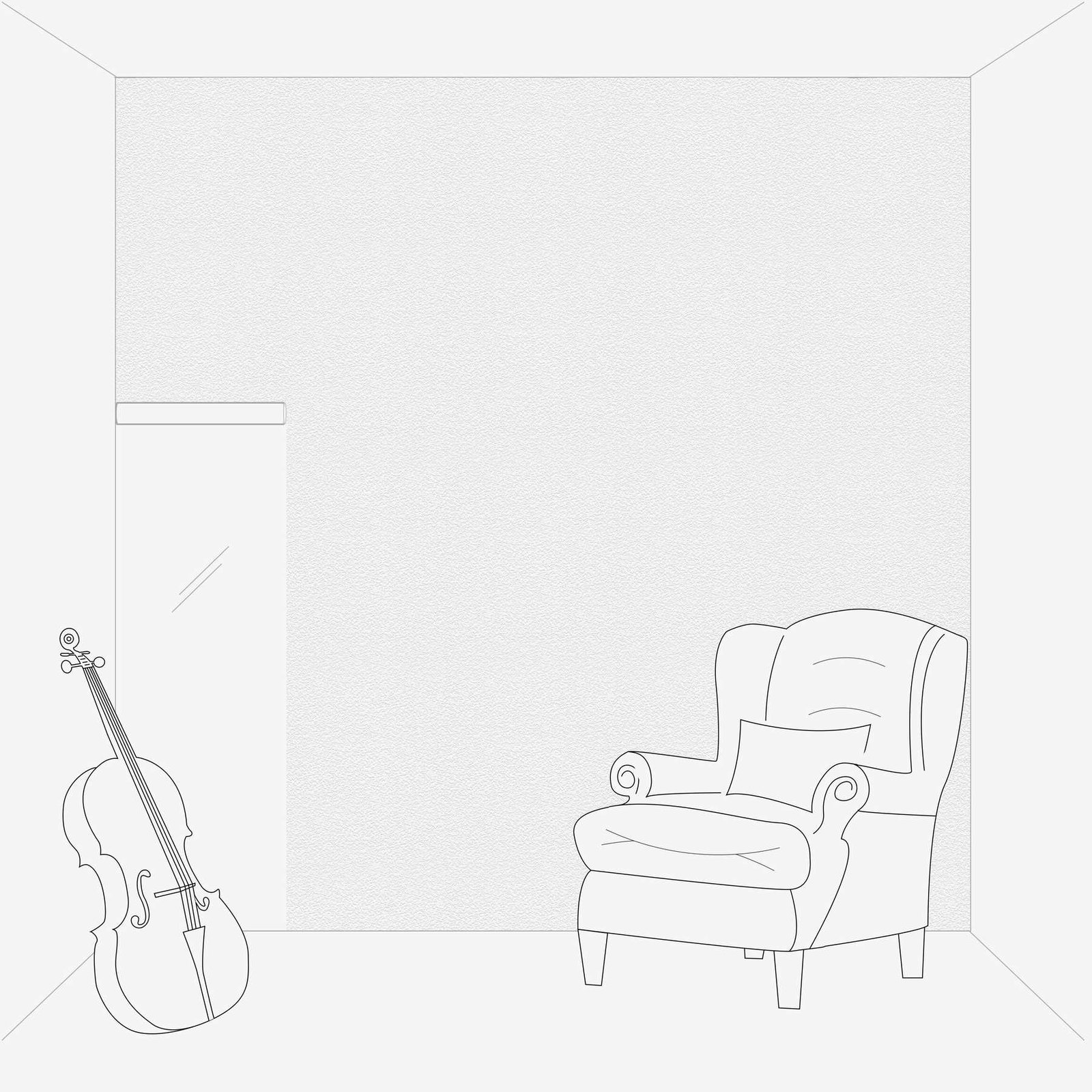 Ühetooniline pabertapeet Shades of White – 336220 - Image 3