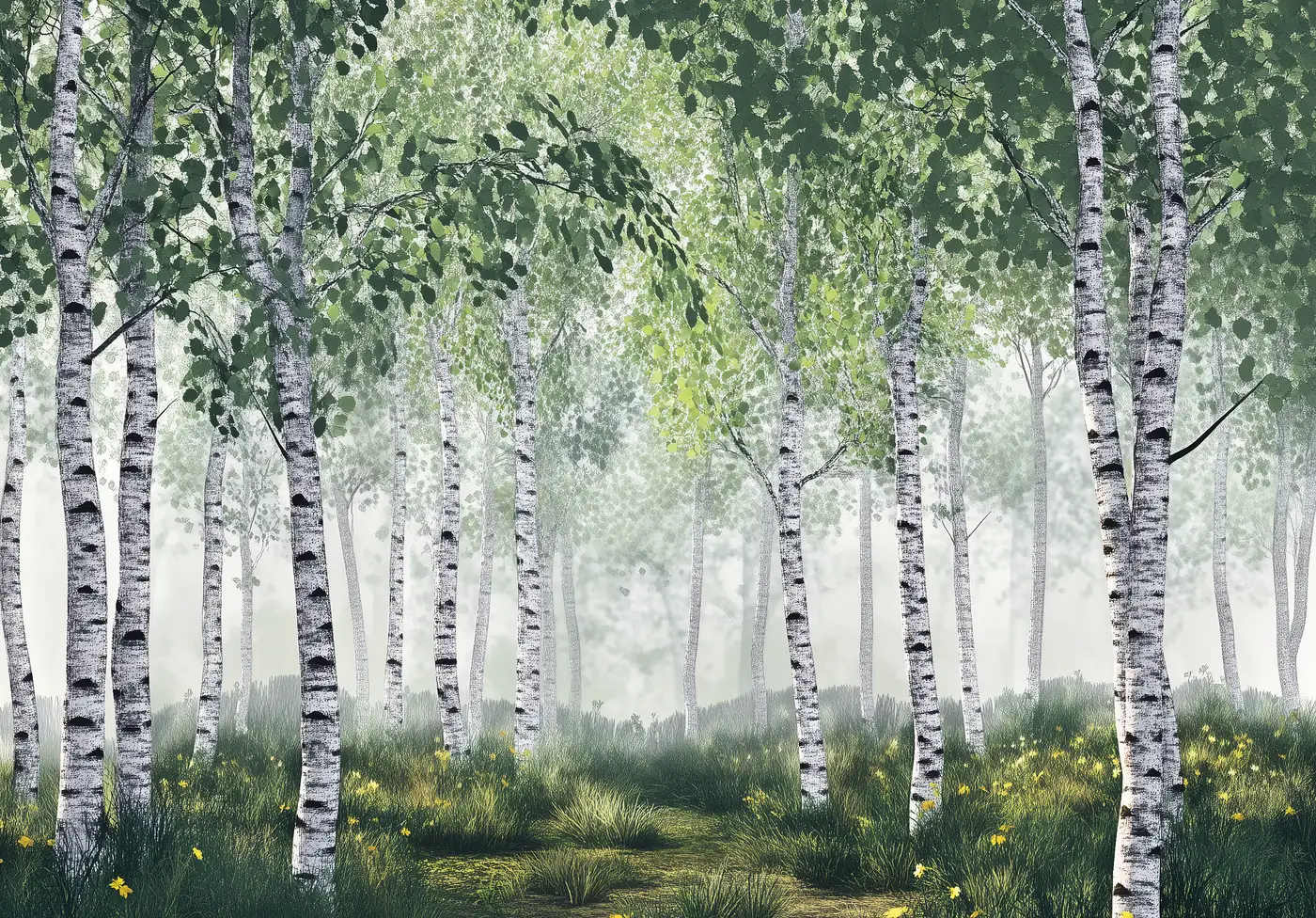 Fototapeet rahuliku metsavaatega – 15660 - Image 2