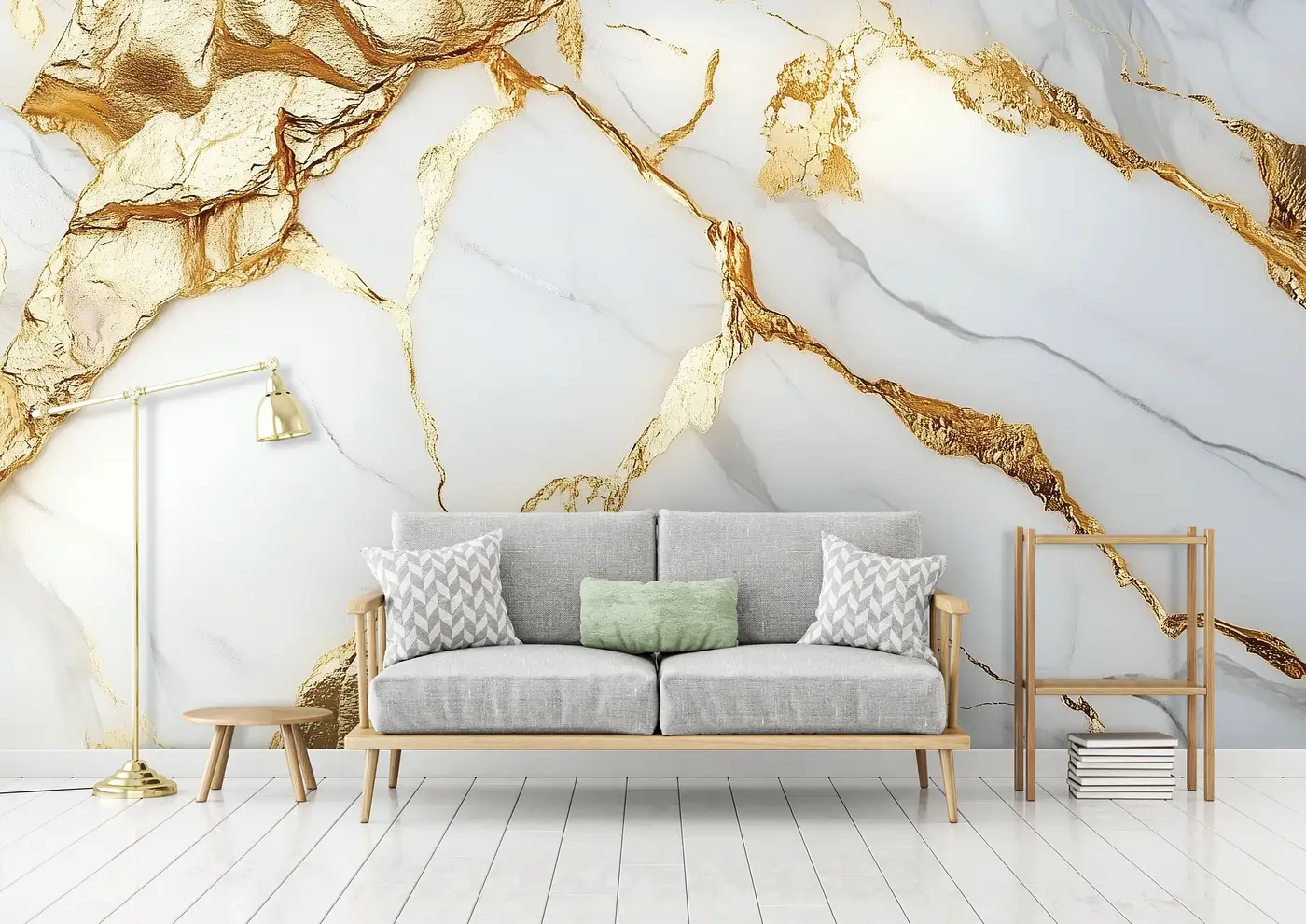 Fototapeet elegantse marmormustriga – 15737