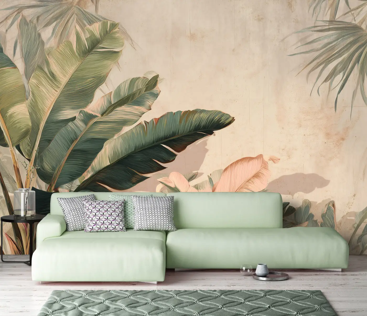 Fototapeet dekoratiivsete lehtedega – 16125