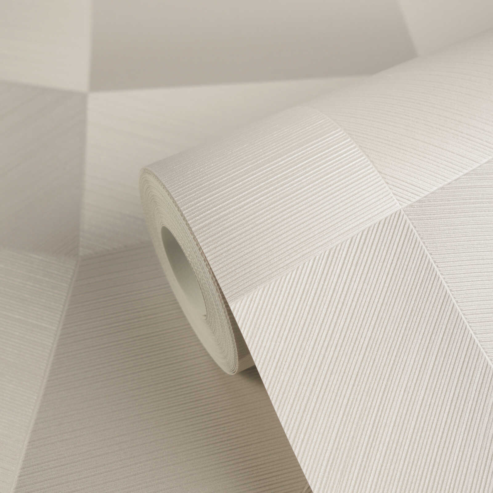 Geomeetrilise mustriga fliistapeet Designed in White – 791973 - Image 2