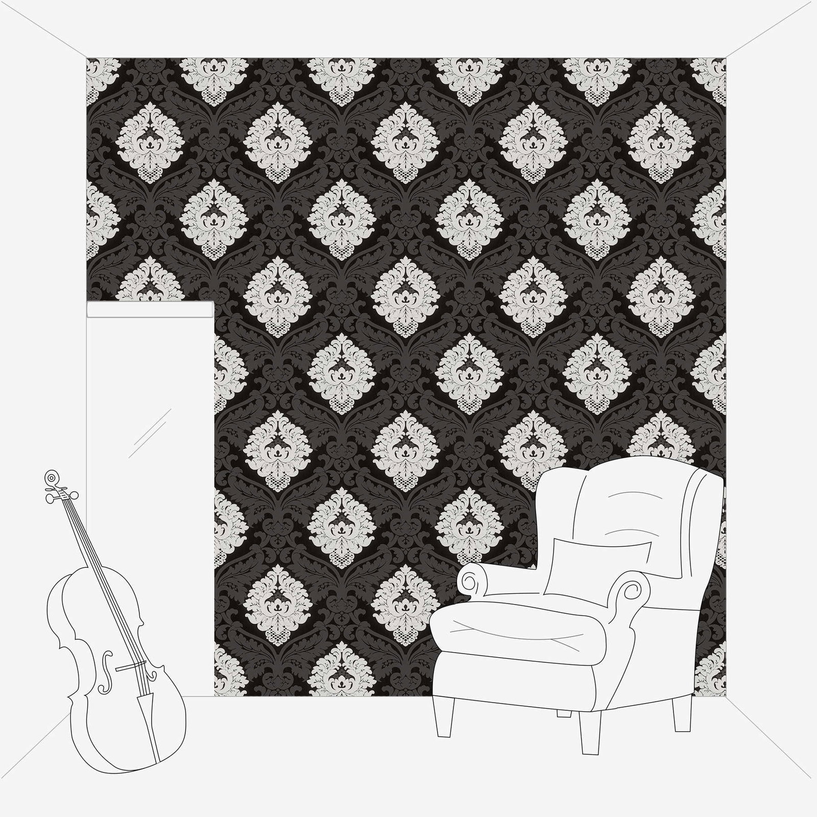 Mustriga fliistapeet Bling Bling – 313959 - Image 3