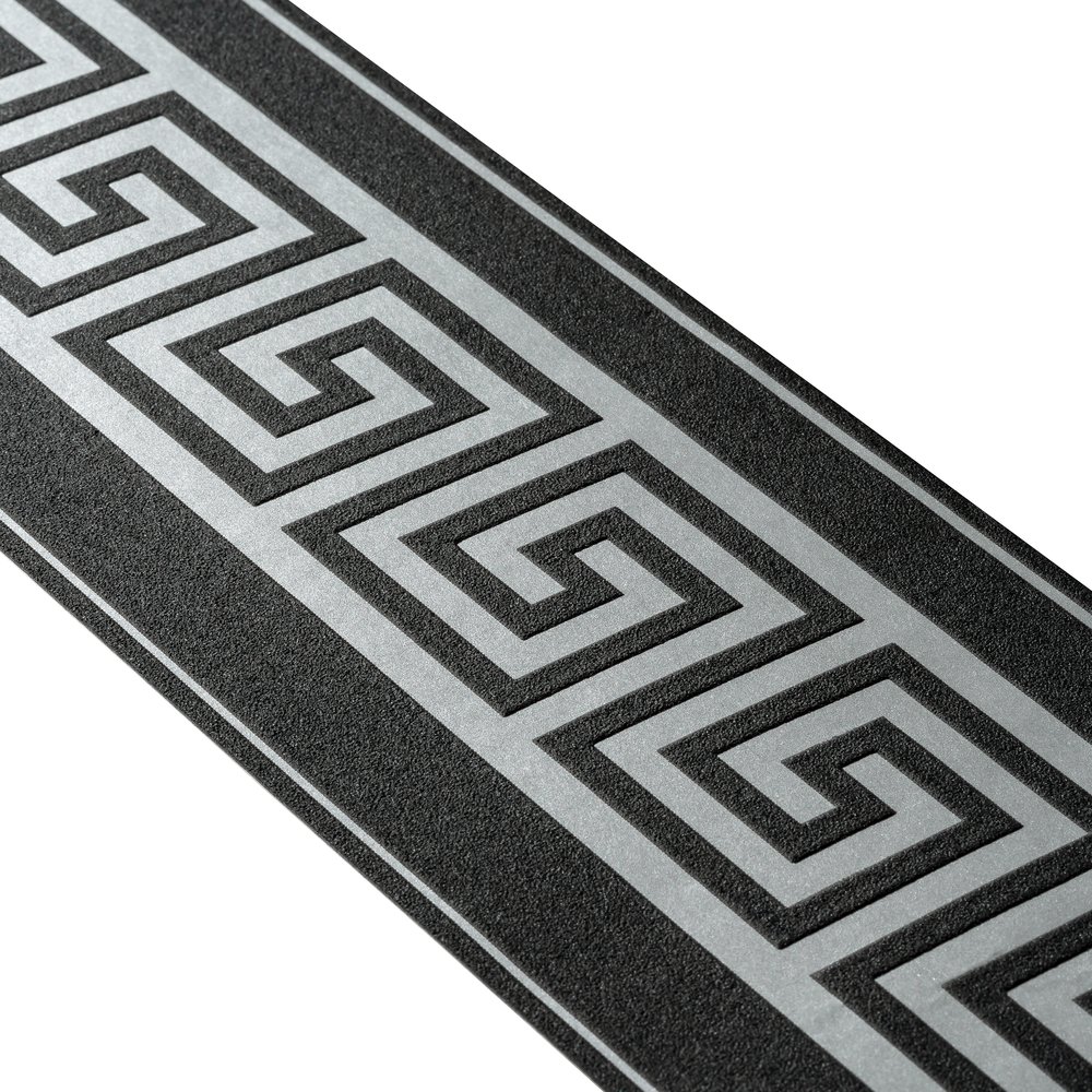 Tapeedibordüür – dekoratiivne motiiv – Metallikvärv, Must – 383921 - Image 2