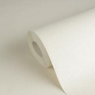 Täpilise tekstuuriga ühetooniline fliistapeet kreemikas ja valge Hygge 3 – 304863